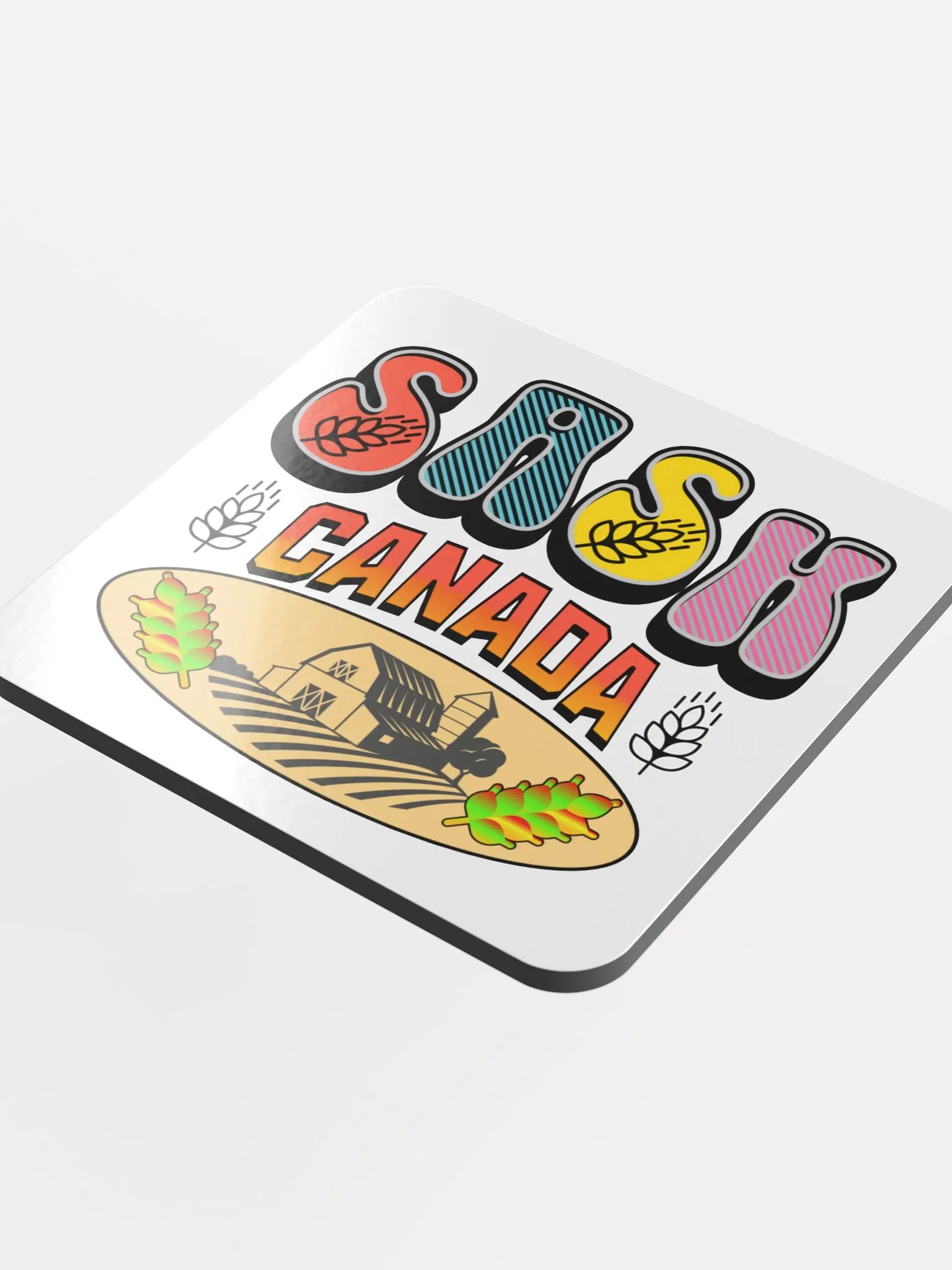 Sask Canada Barn Coaster Set product image (1)