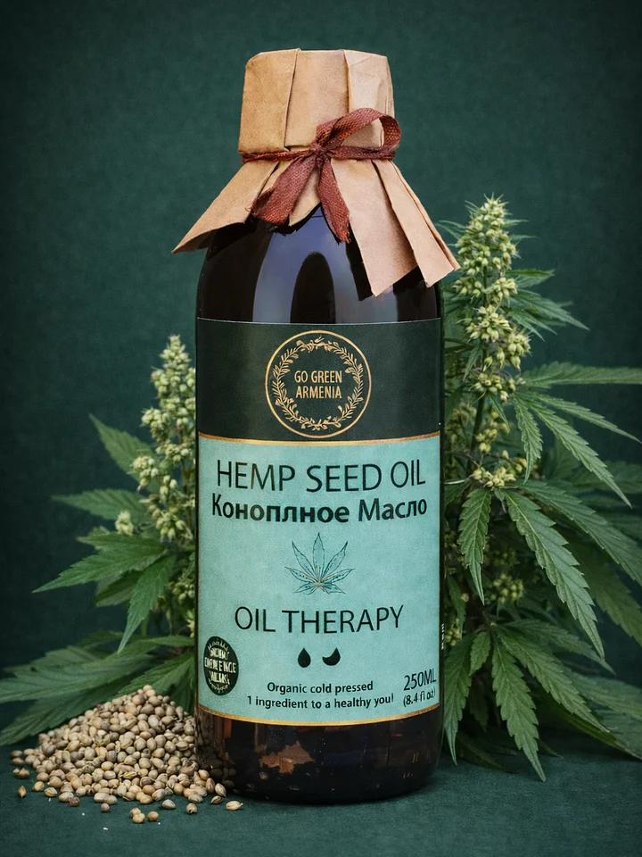 Hemp Seed Oil First Cold Pressed 250mL product image (1)