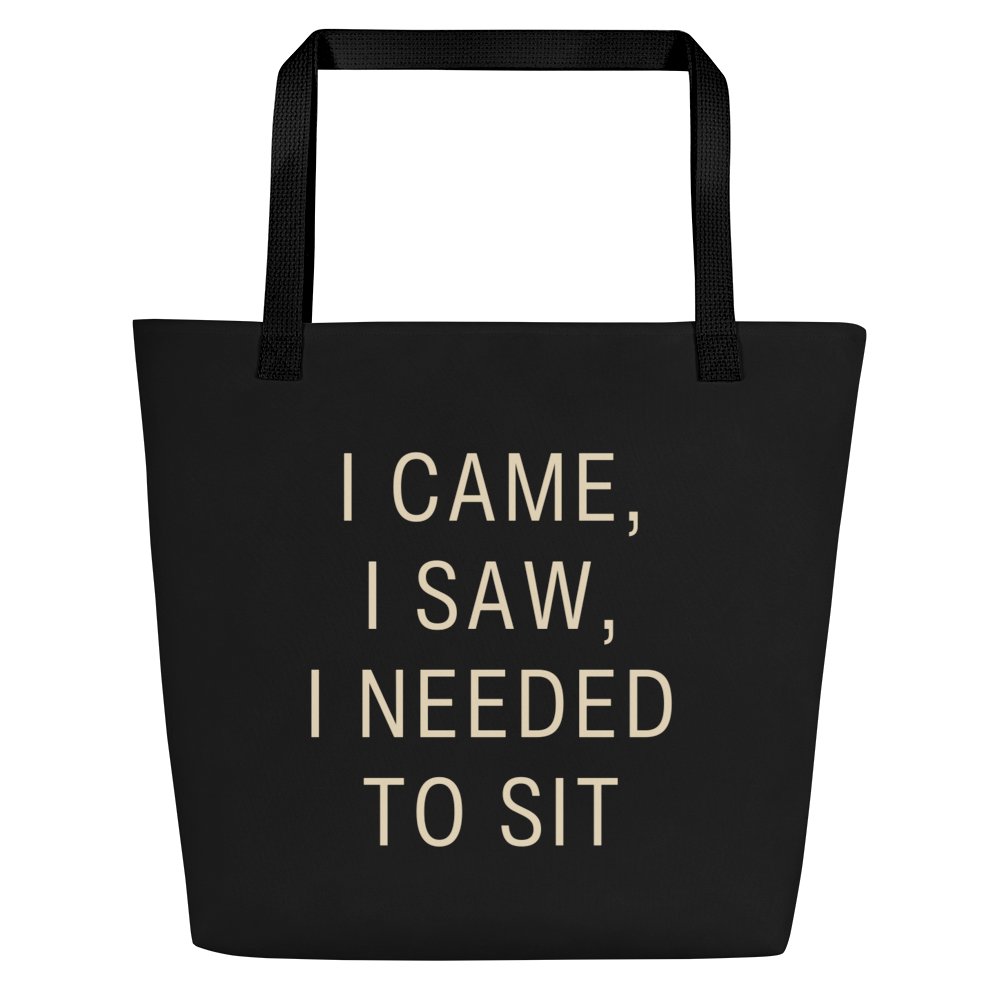 I Came I Saw I Needed to Sit Tote Bag | Chronic Illness & POTS Daily Bag product image (1)