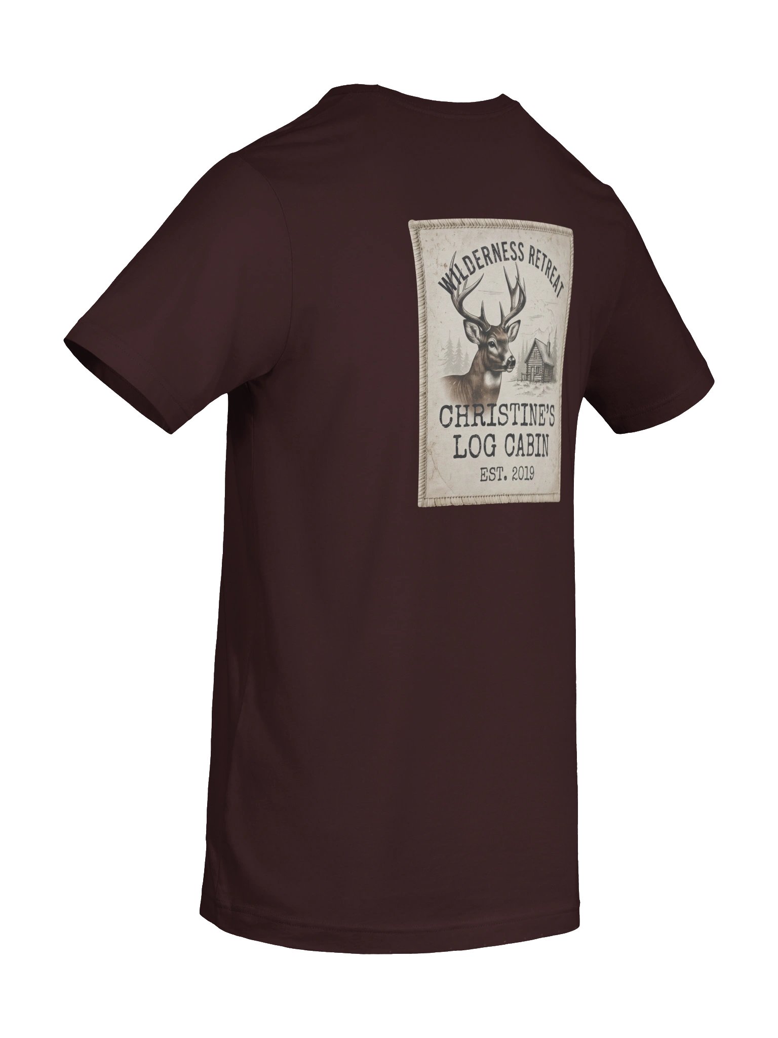 Christine's Log Cabin Premium Cotton T-Shirt | Rustic Logo Tee product image (88)