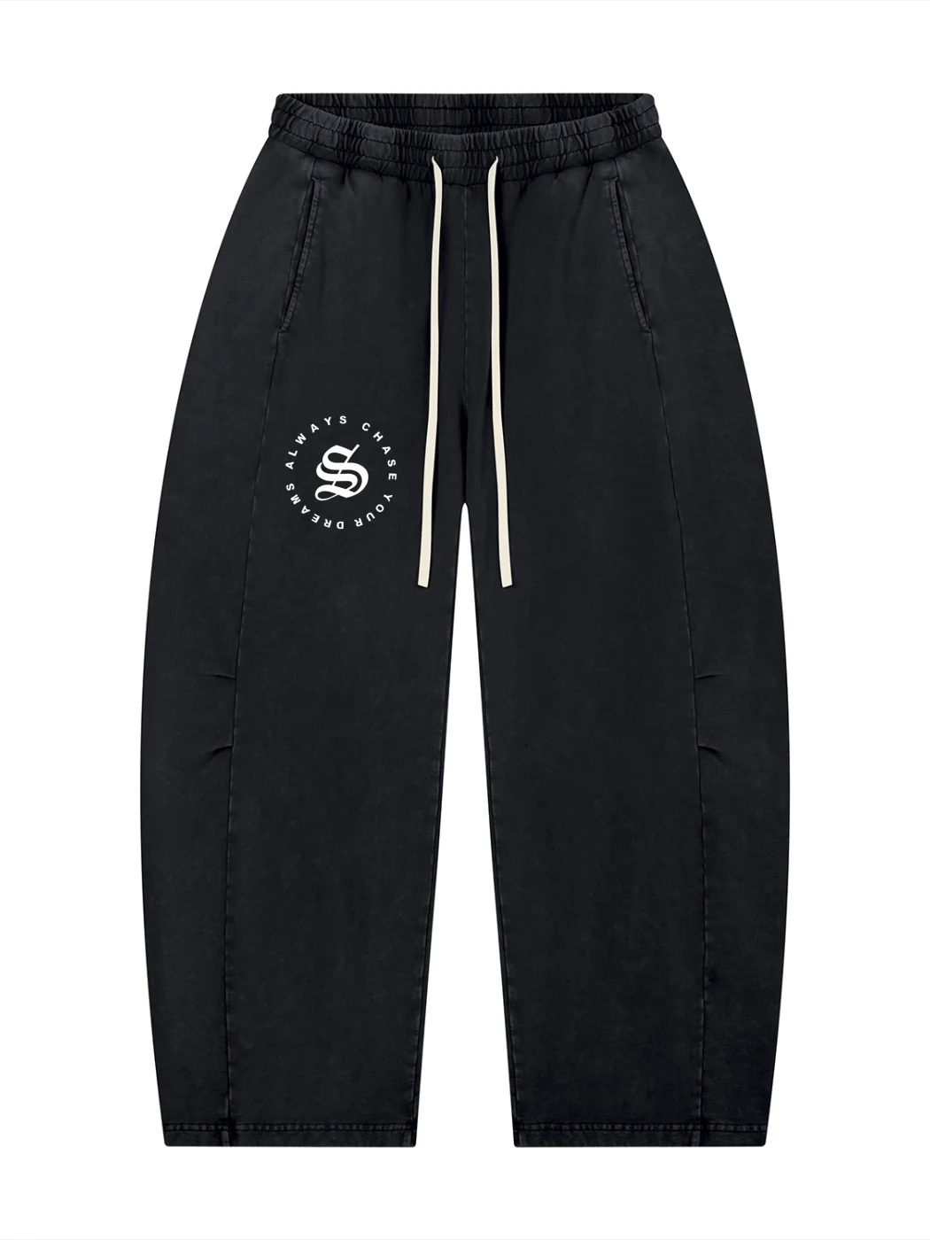 GBAH Unisex Mineral Wash Barrel Leg Pants product image (1)