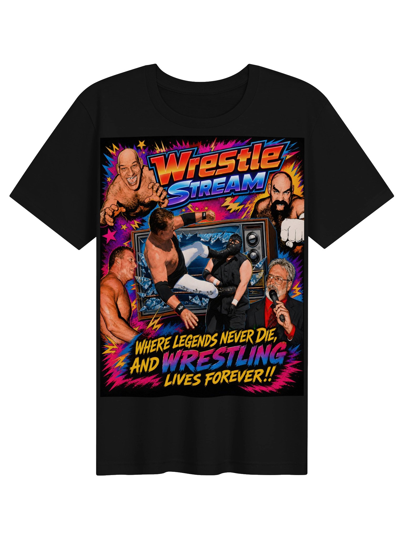WrestleStream Graphic T product image (1)