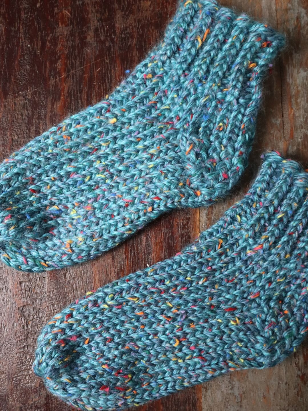 Loom Knit Slipper Socks (Digital PDF Pattern) product image (6)