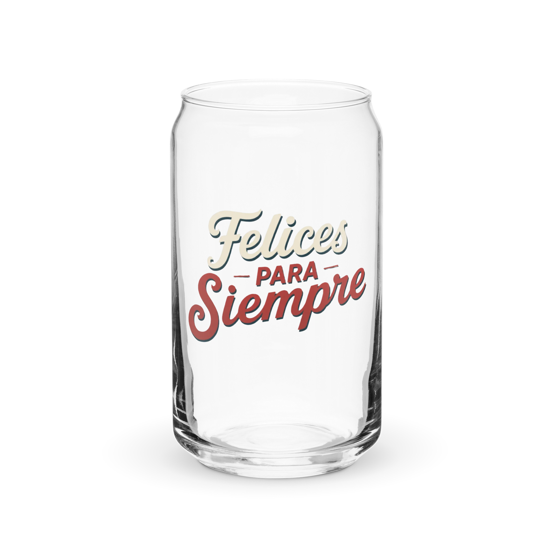"Felices para Siempre" Can-Shaped Glass product image (1)