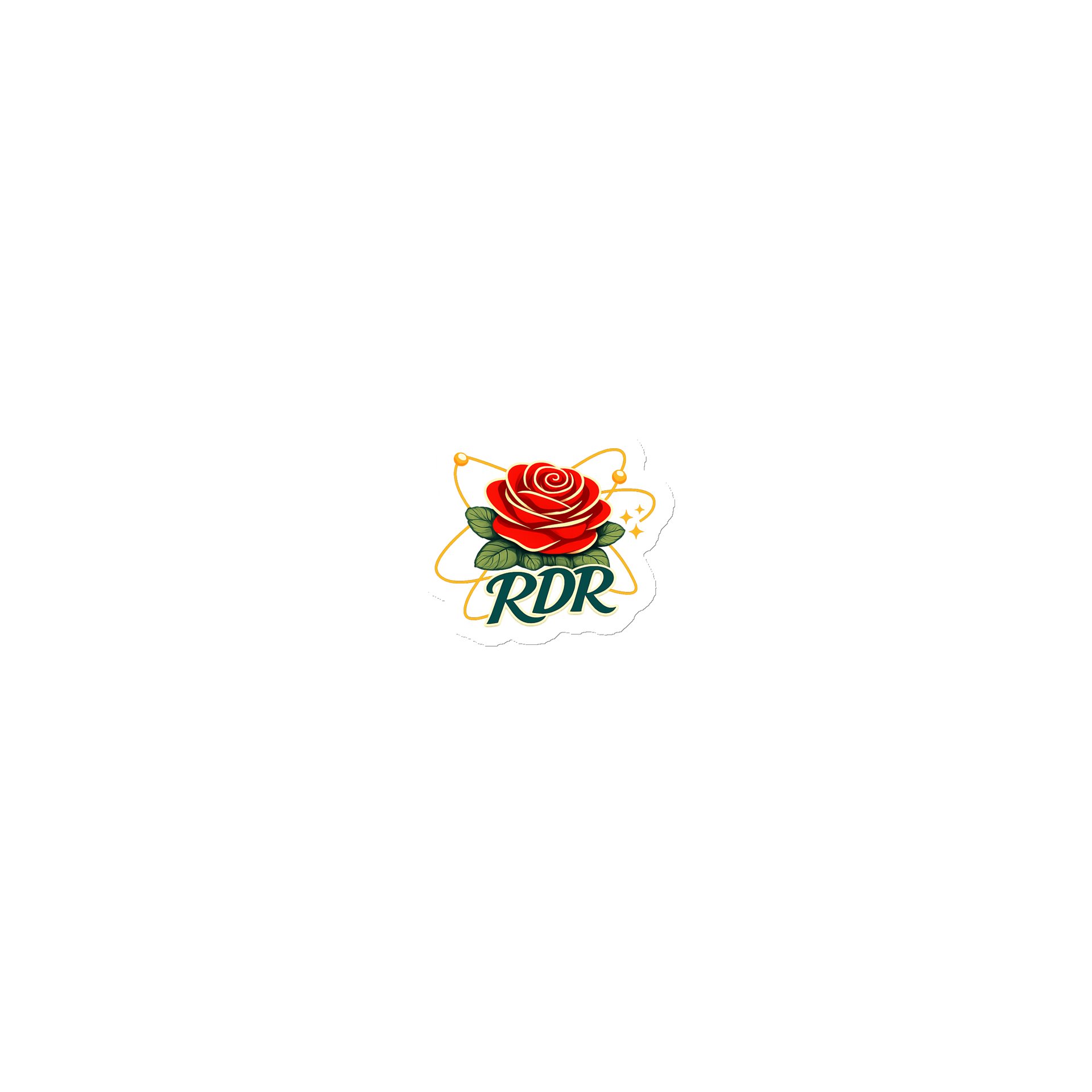 Atomic Rose Die-Cut Magnet product image (1)