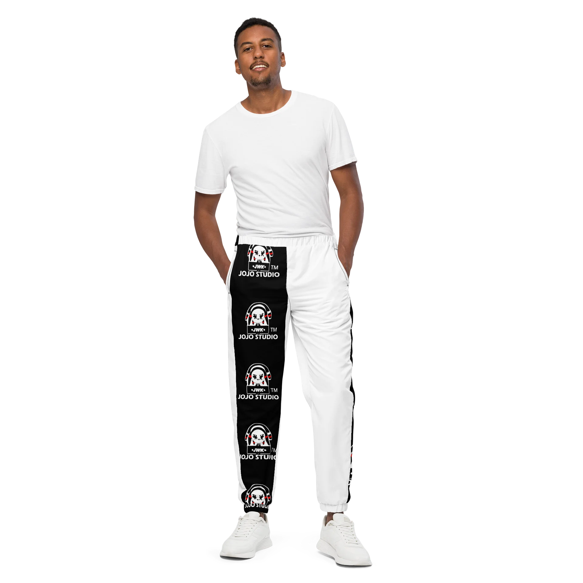 Jozef Kayembe All-Over Print Track Pants | JWK JOJO STUDIO product image (1)