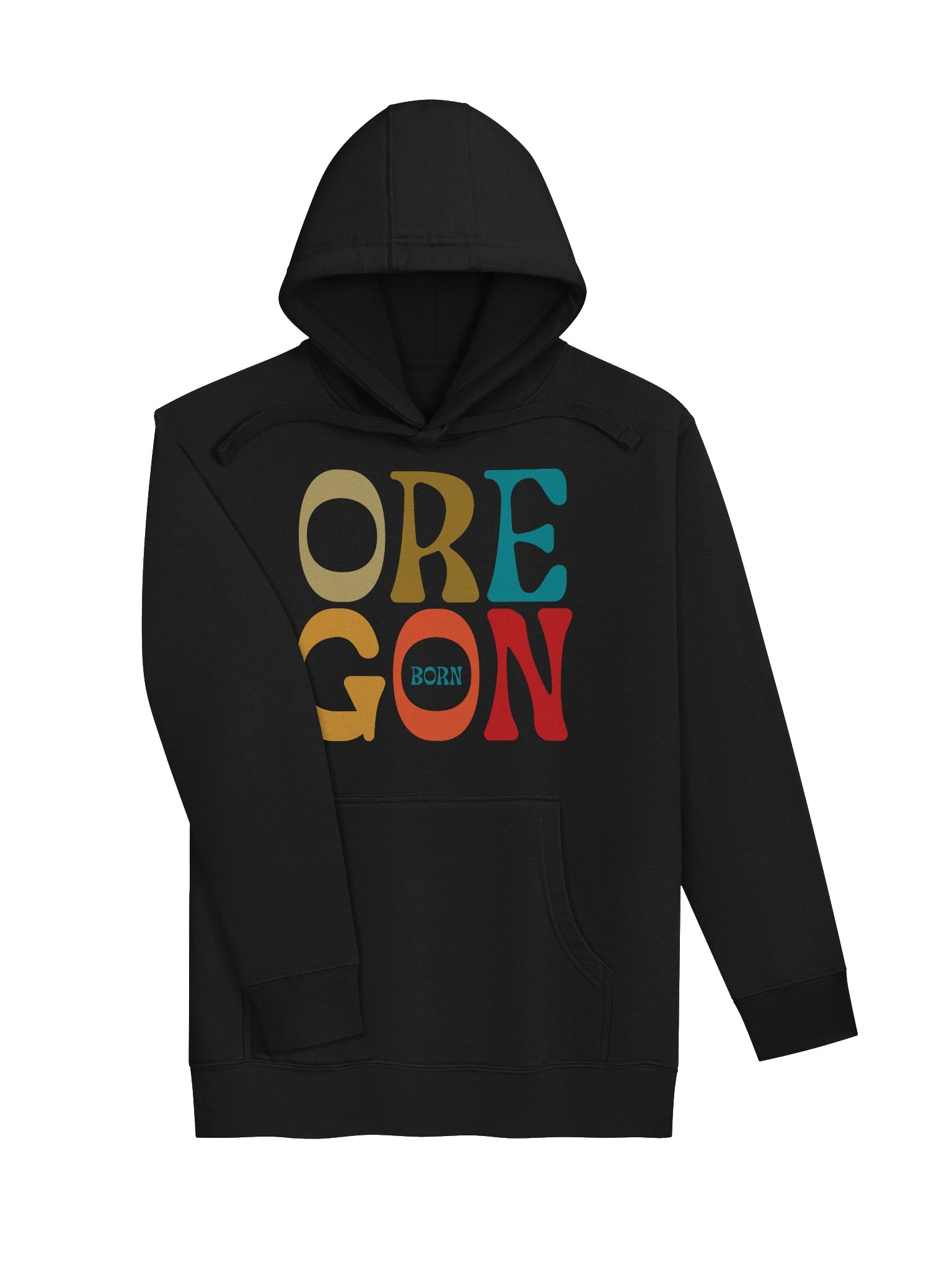 Funky Vintage Oregon Born Hoodie product image (3)