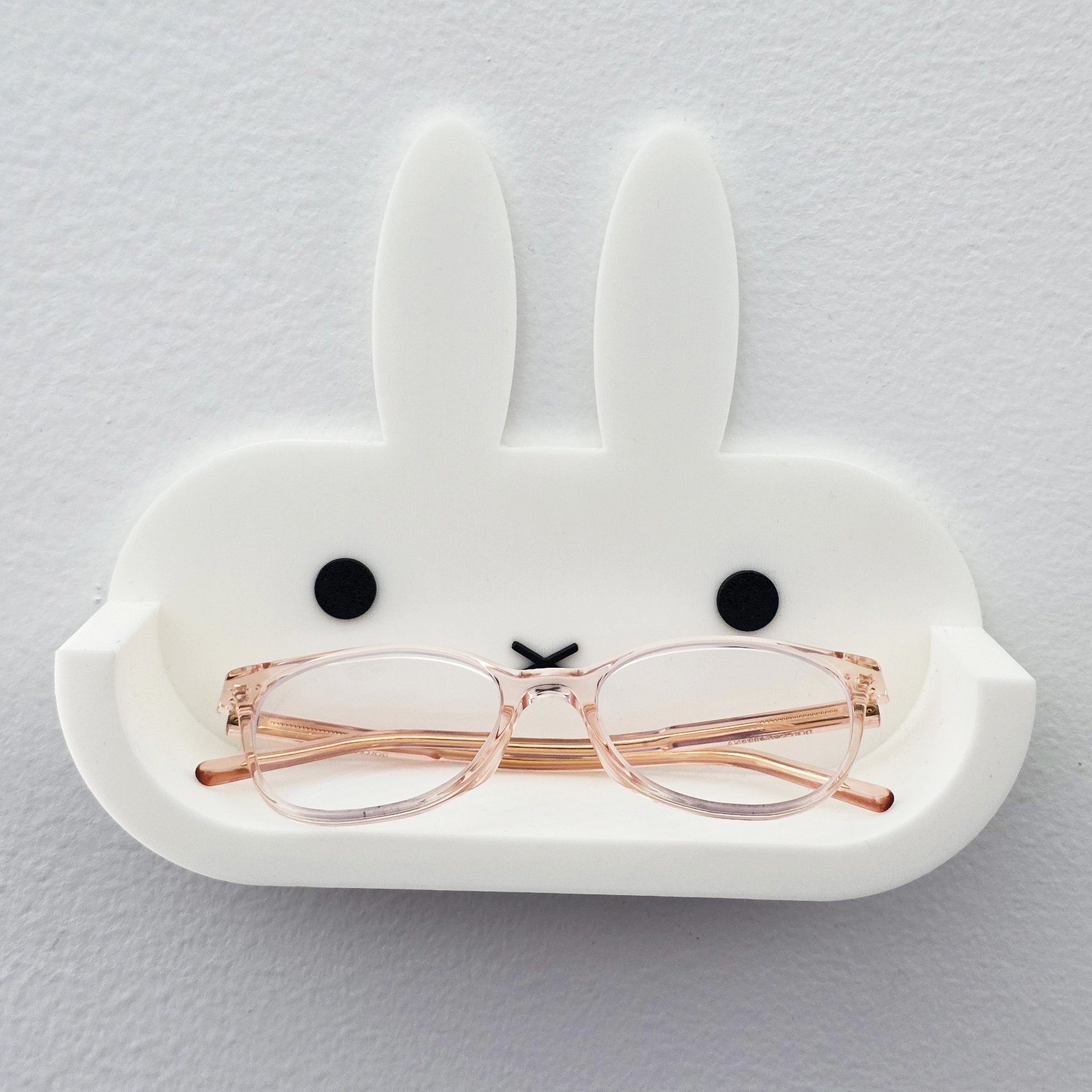 Cute Bunny Floating Wall Shelf – Mini Glasses, Phone & Trinket Organizer product image (5)