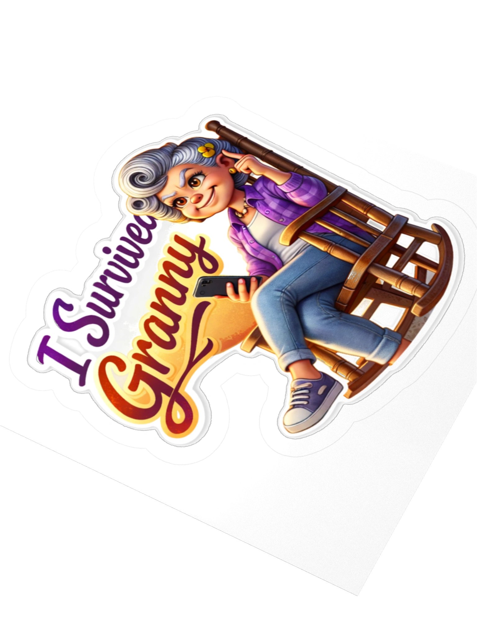 I Survived Granny Sticker product image (3)