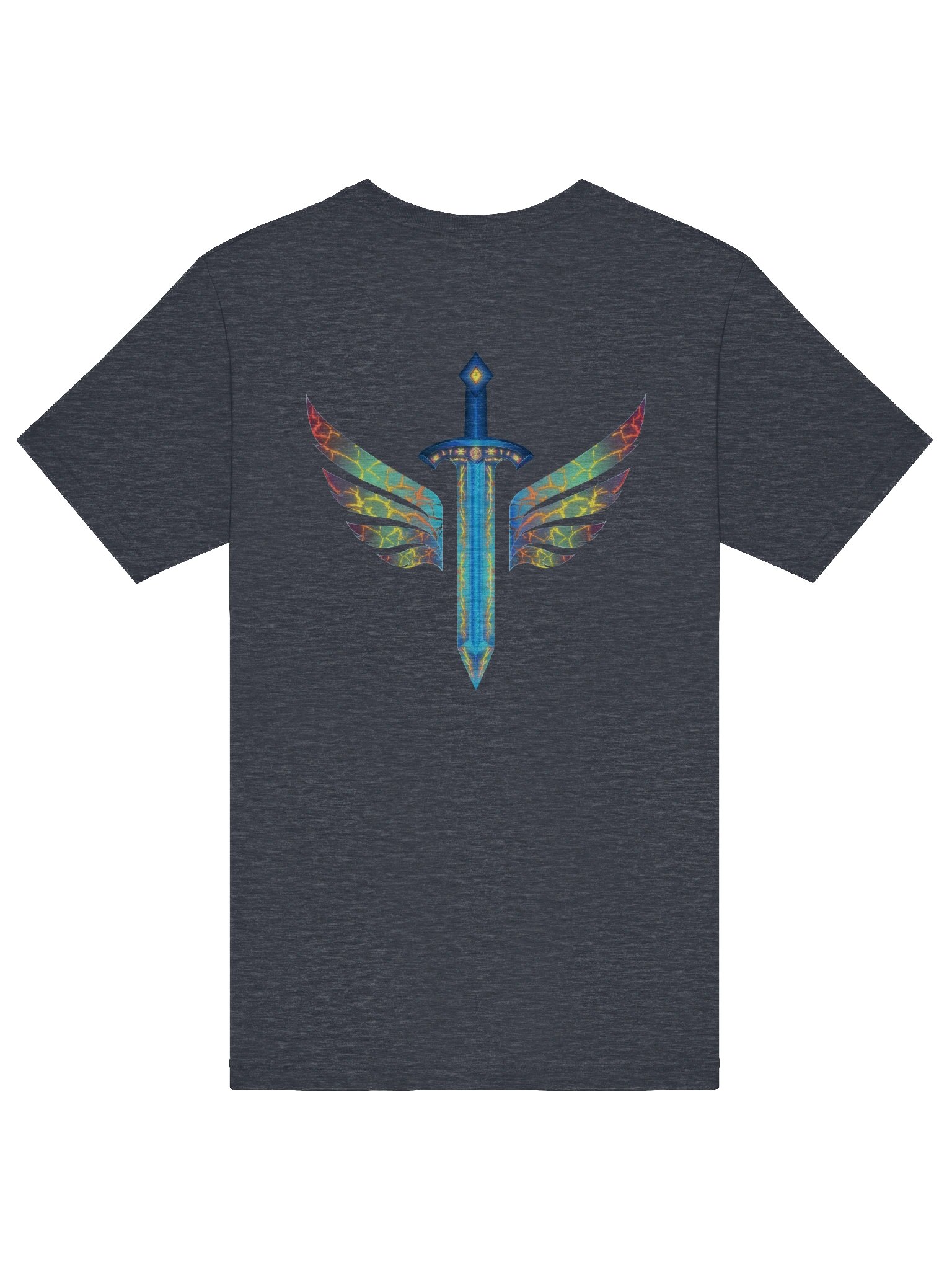 Winged Sword Monochrome T-Shirt product image (41)
