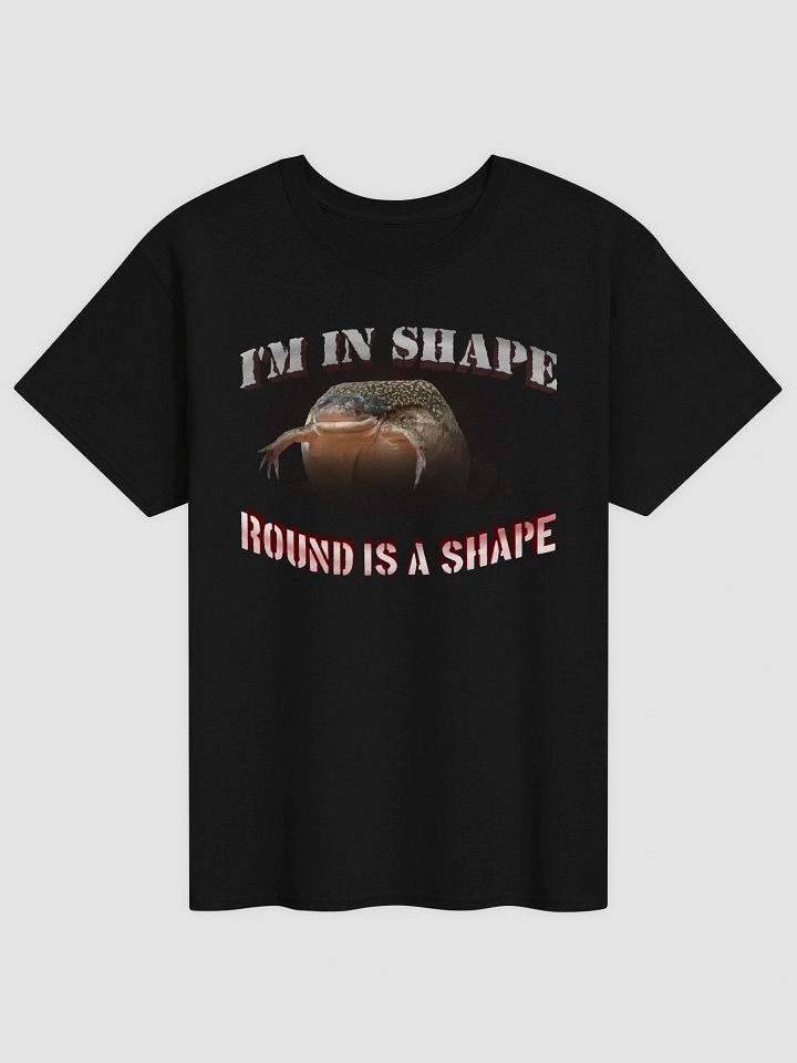 I'm in shape... round is a shape frog T-shirt product image (1)