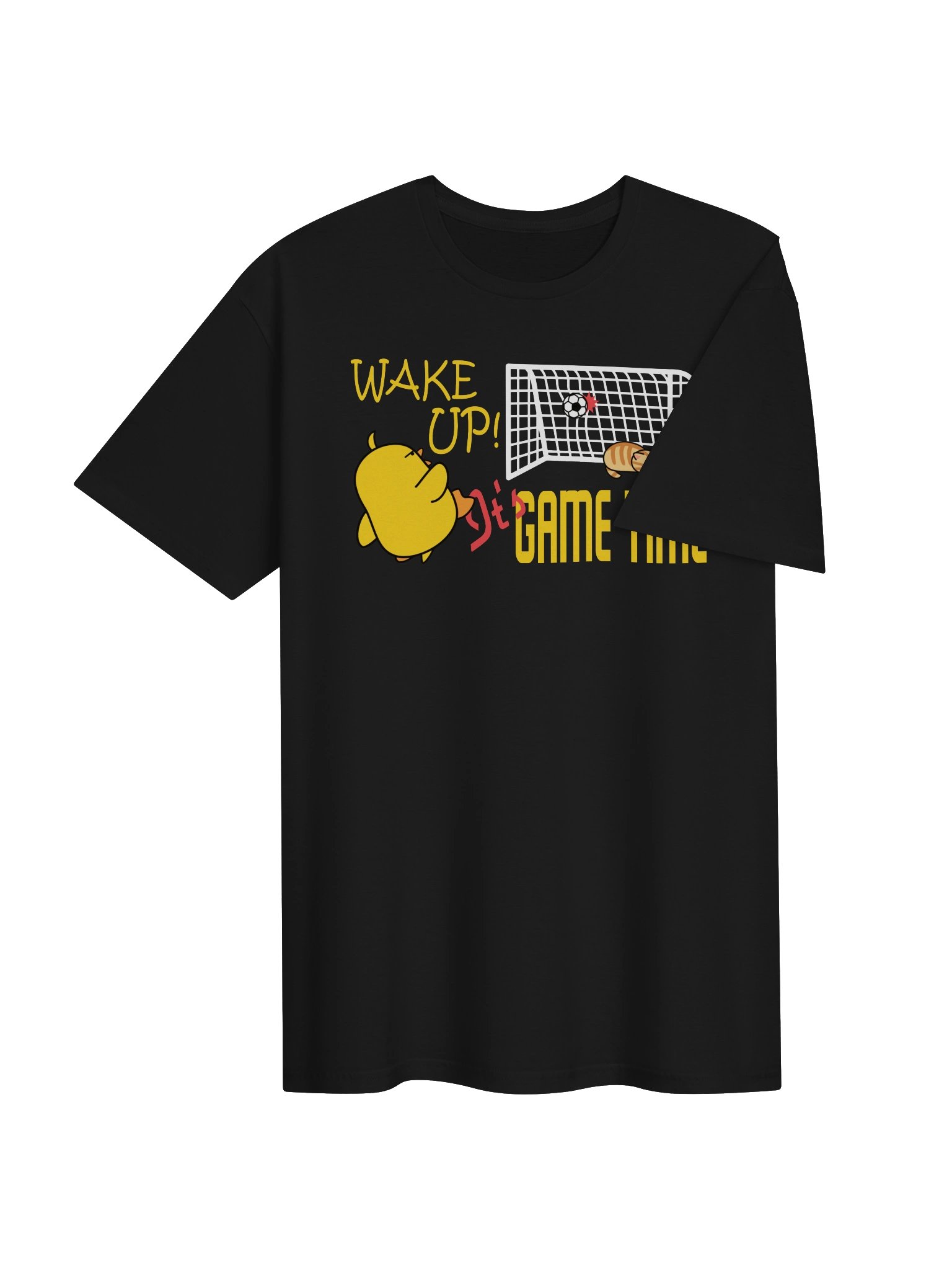 Soccer Cat (WAKE UP, It's GAME TIME) - Unisex Adult Super Soft Lightweight T-shirt product image (3)