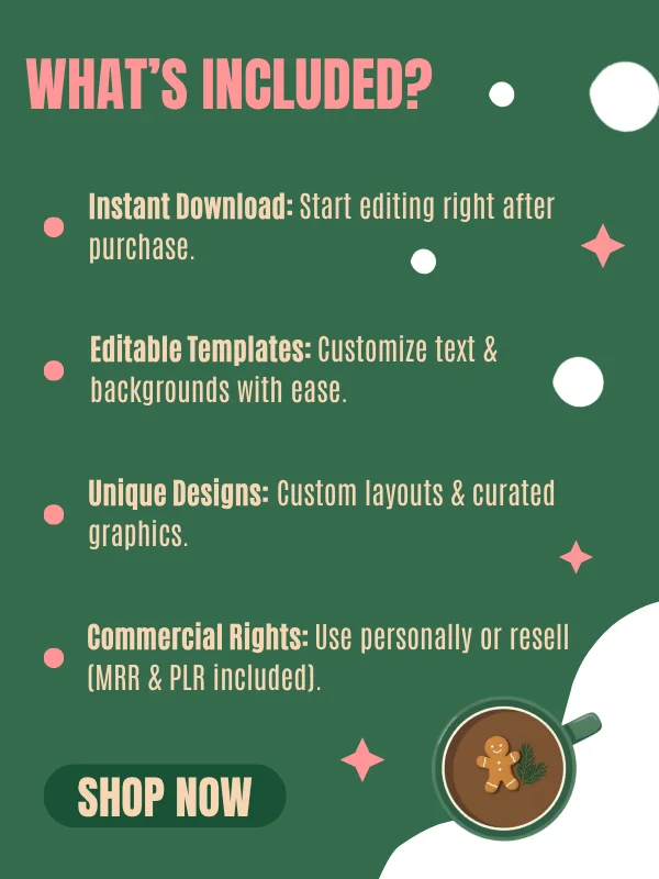 Coquette Christmas Logo Circle Template product image (7)
