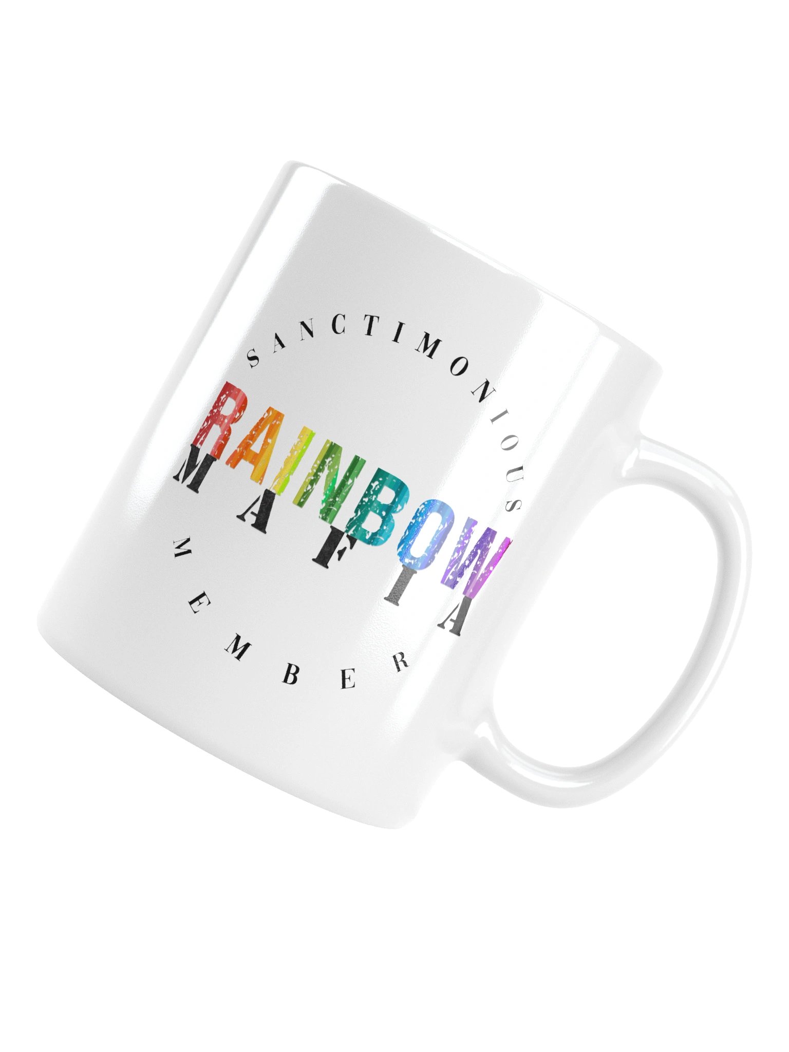 Rainbow Mafia White Glossy Mug product image (5)
