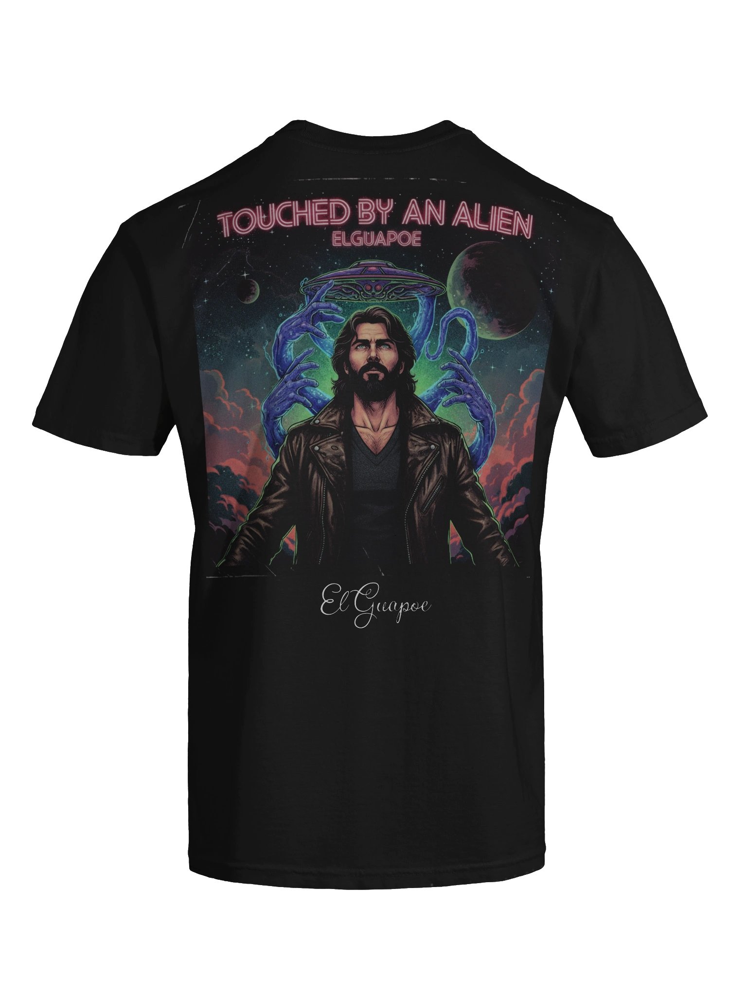 Touched by an Alien on the Back Heavyweight T product image (9)