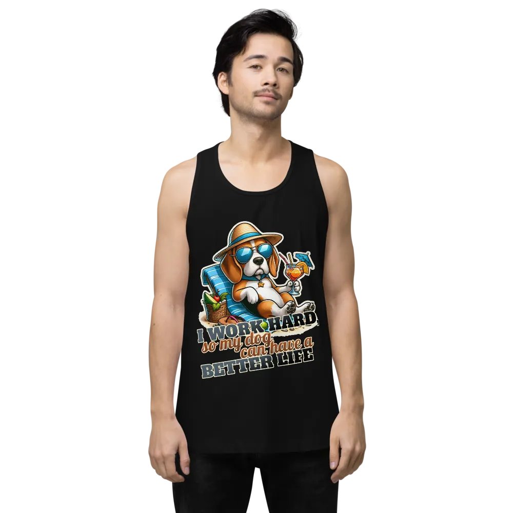 Work Hard - Beagle Beach - Tank Top product image (15)