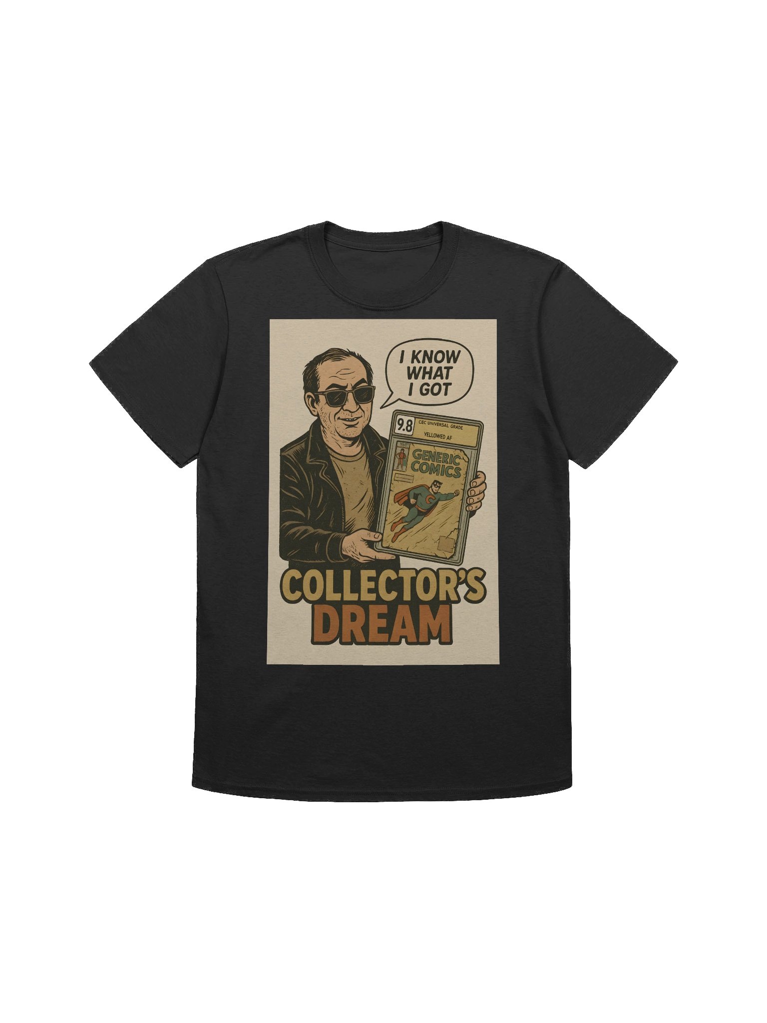 I Know What I Got T-Shirt | 9.8 Yellowed AF Comic Parody Tee | Vintage Comic Collector Humor product image (1)