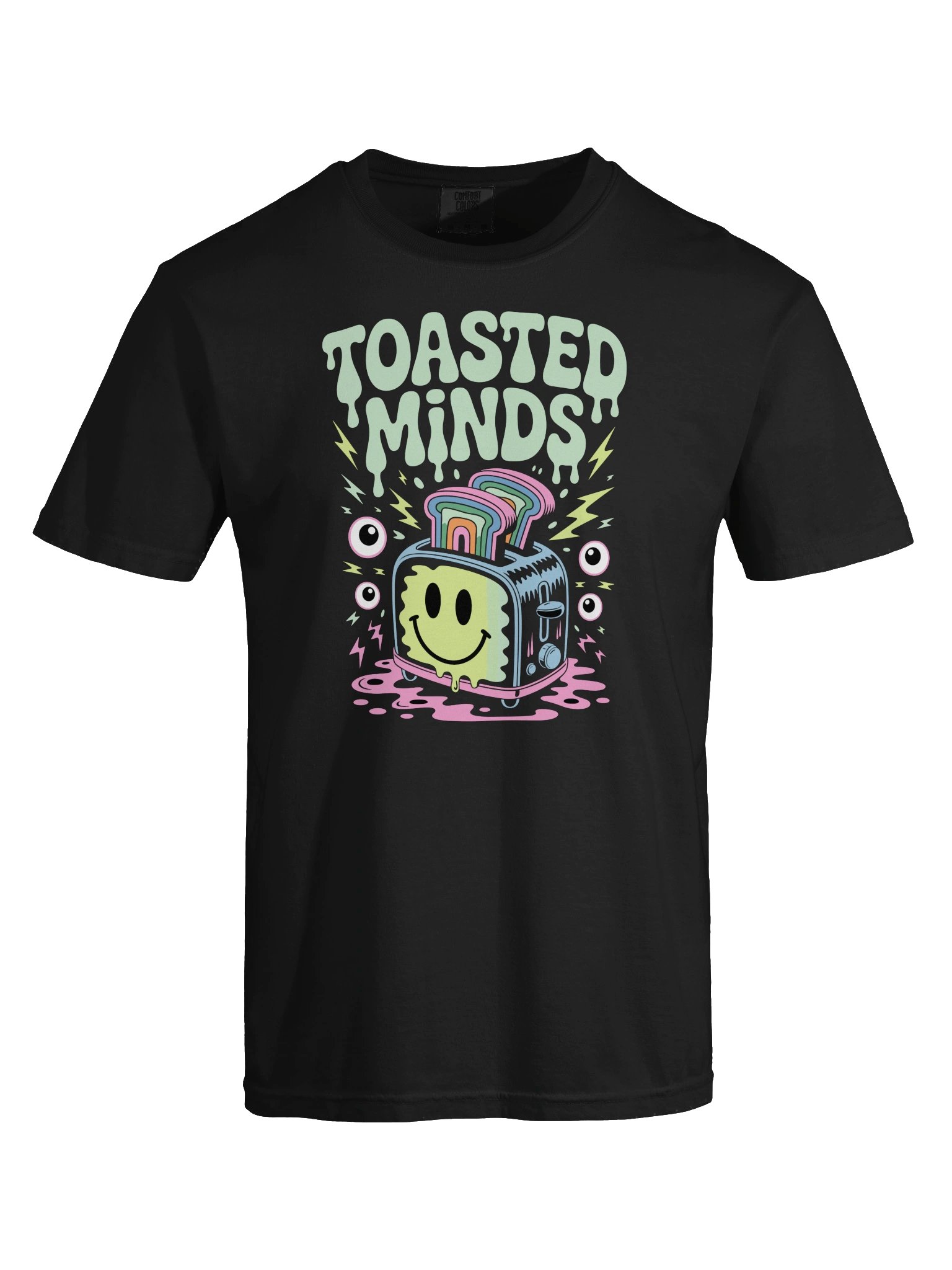 Toasted Minds Colorful Psychedelic Graphic T-Shirt product image (57)