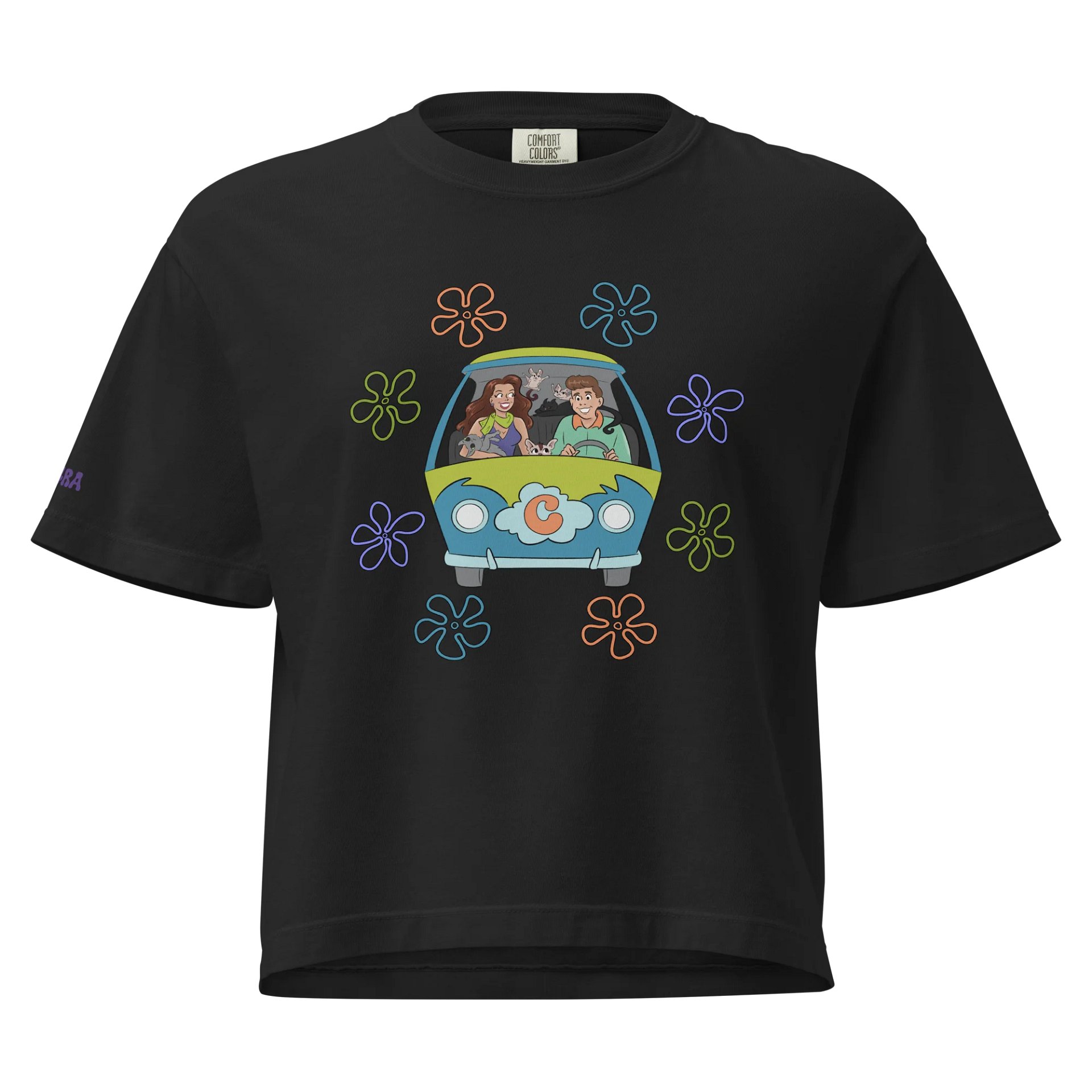 Flower Power Van Boxy Tee - Dark product image (1)