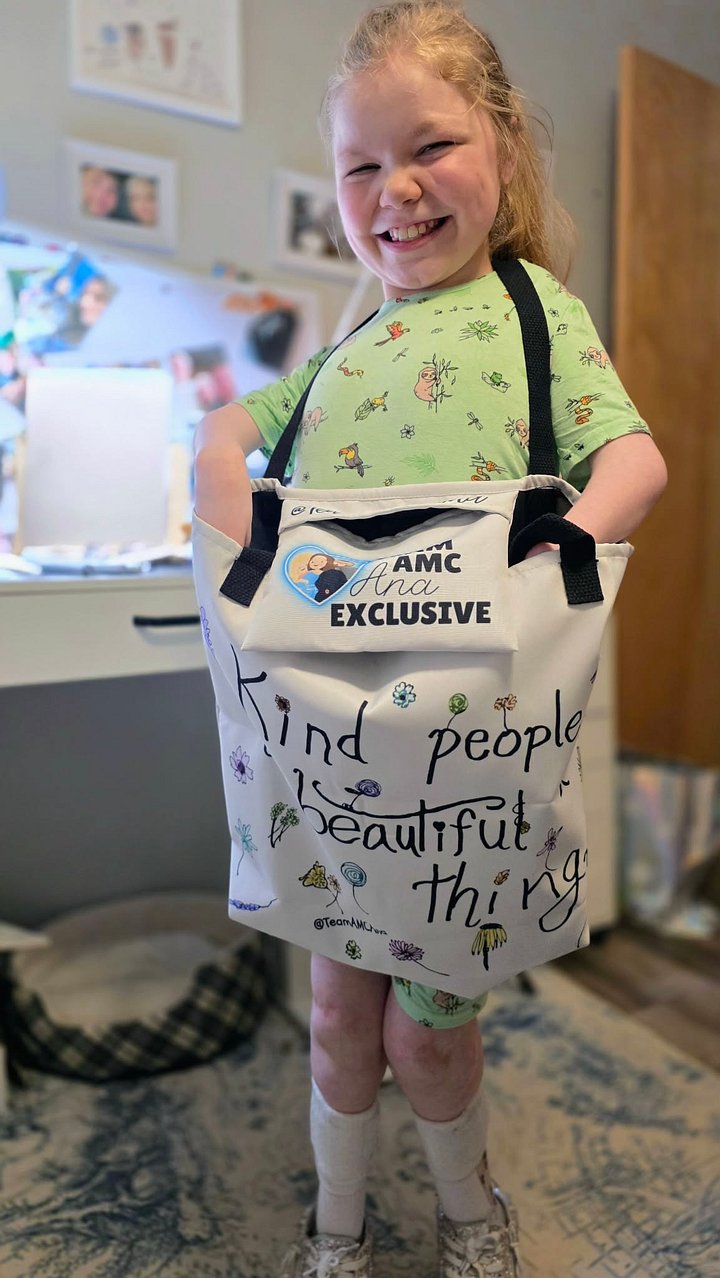 Ana's Wildflowers WHITE TOTE (B&W) product image (2)