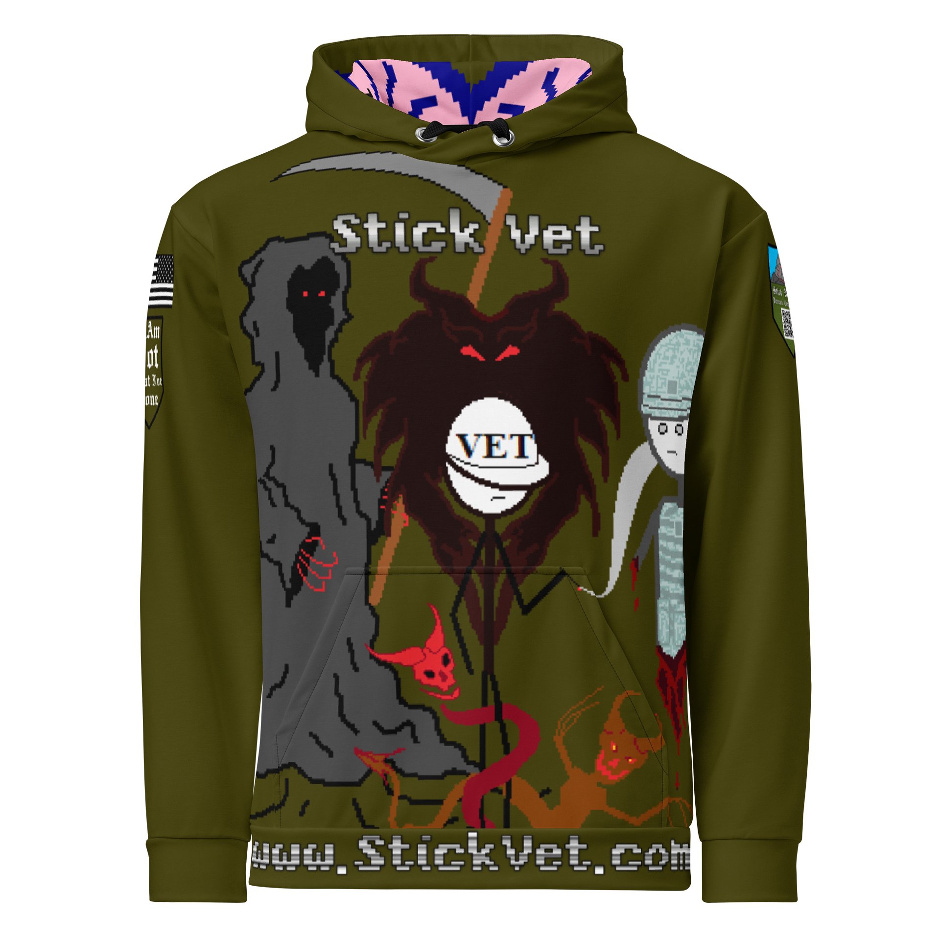 Green Stick Vet's Demons Hoodie product image (1)