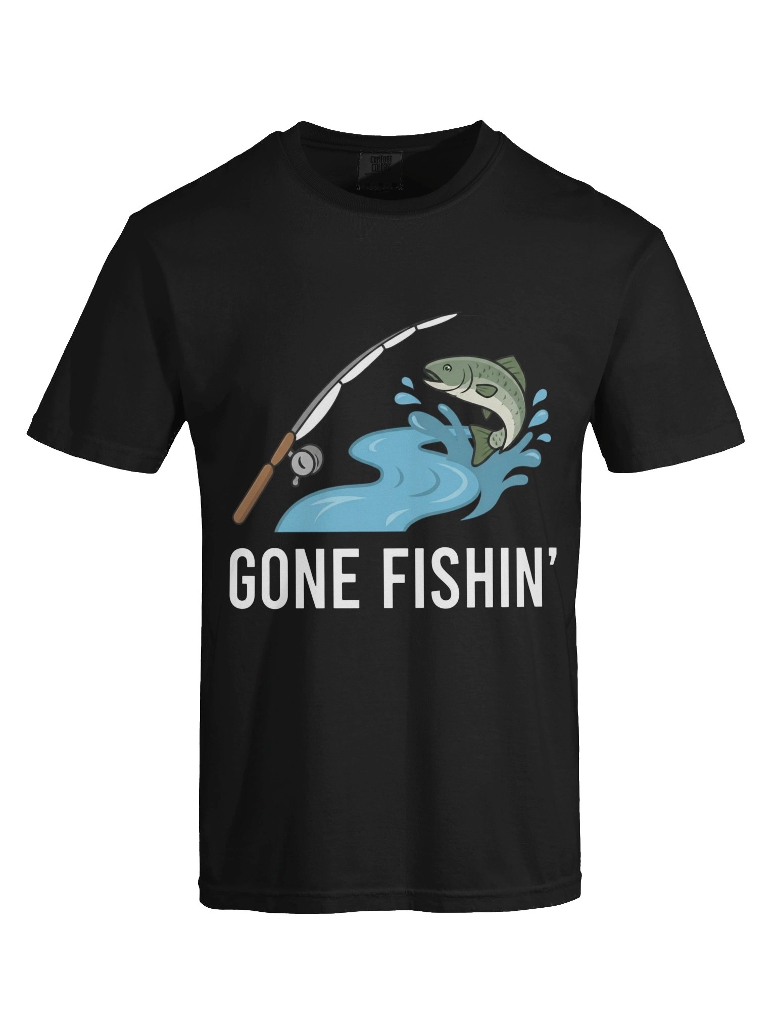 Gone Fishin' T-Shirt – Funny Fishing Graphic Tee product image (2)
