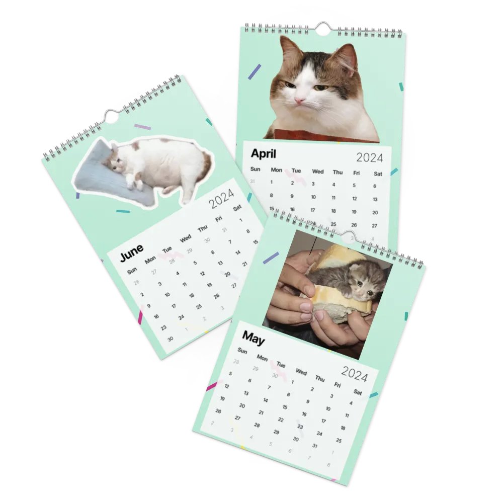 Wall Calendar (2024): Meme Cats product image (3)