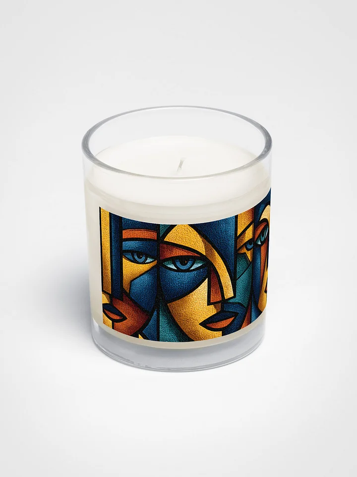 Cubist Faces Clear Jar Candle product image (2)