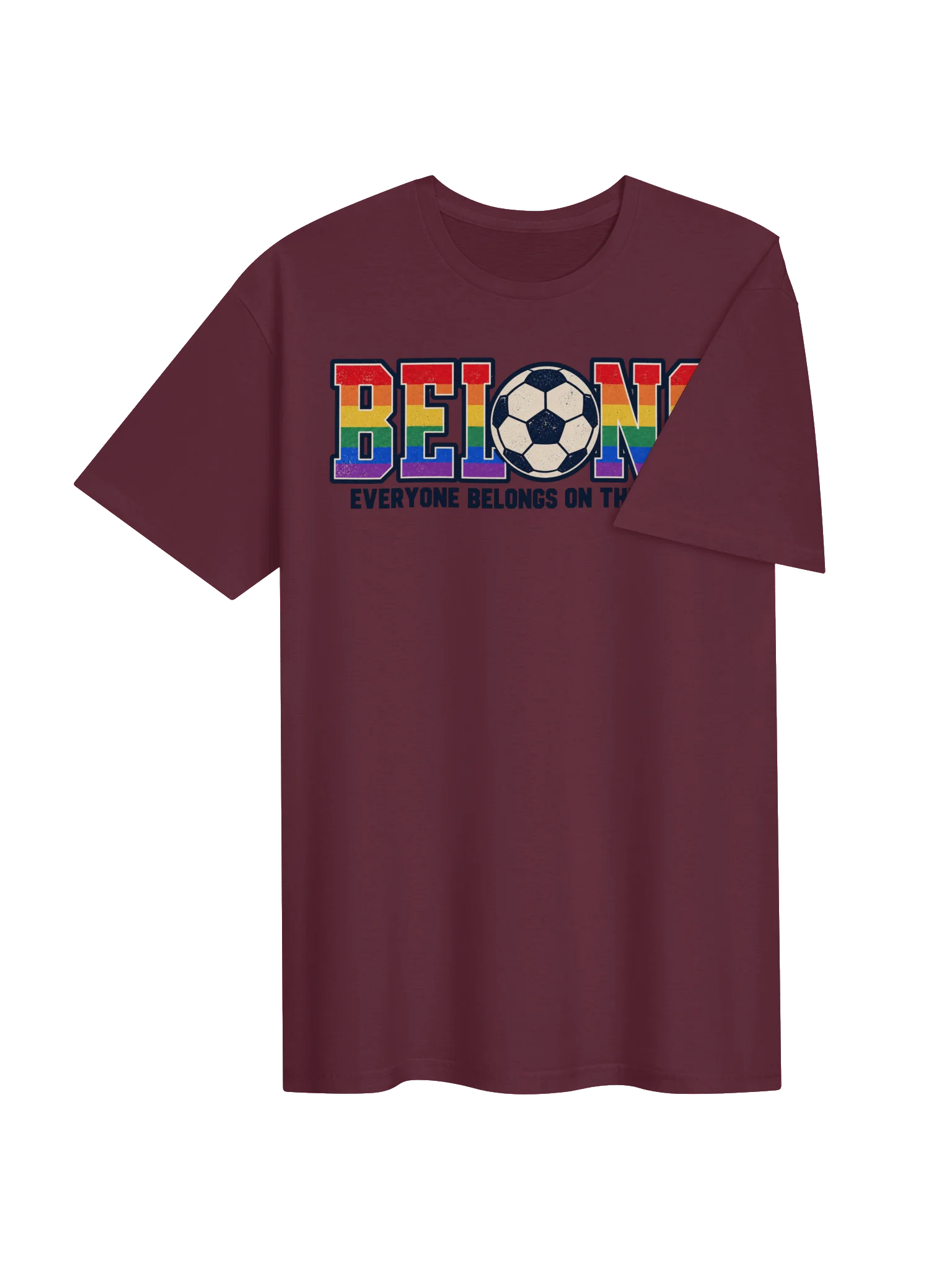 Belong Rainbow Soccer Pride Tee product image (4)