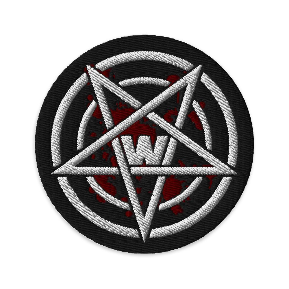 RealWally Pentagram embroided patch product image (1)