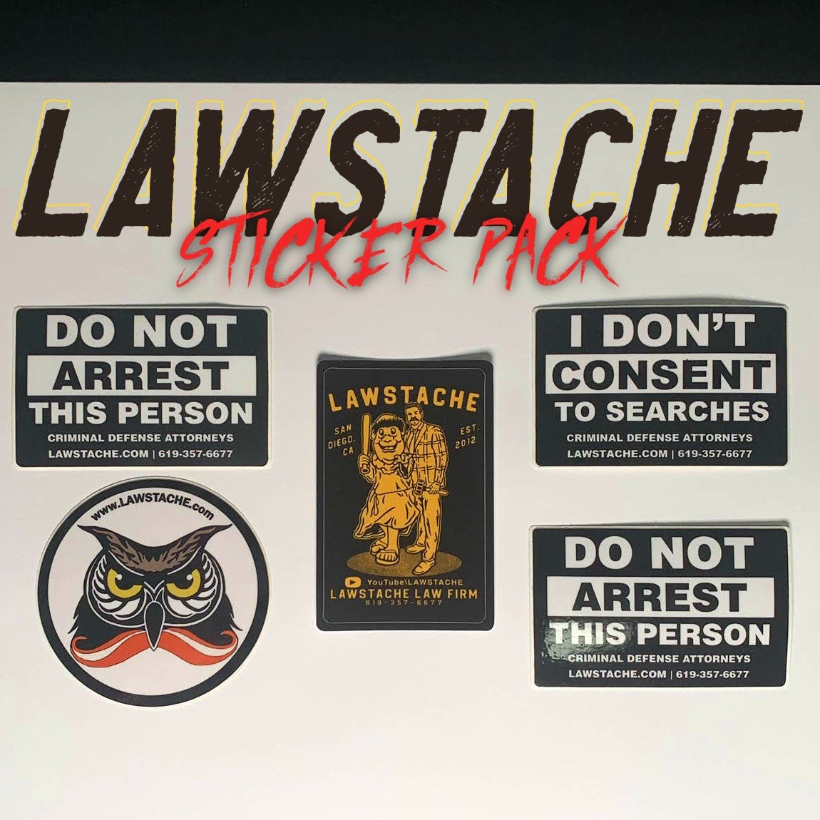 LAWSTACHE - STICKER PACK product image (2)