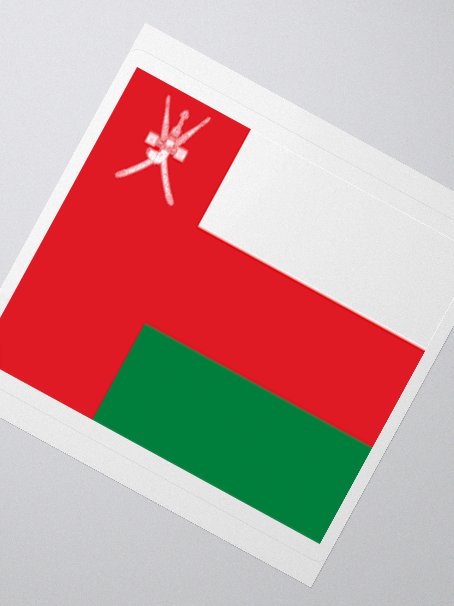 Exclusive Oman Flag Kiss-Cut Stickers - High-Quality Vinyl, Multiple Sizes product image (4)