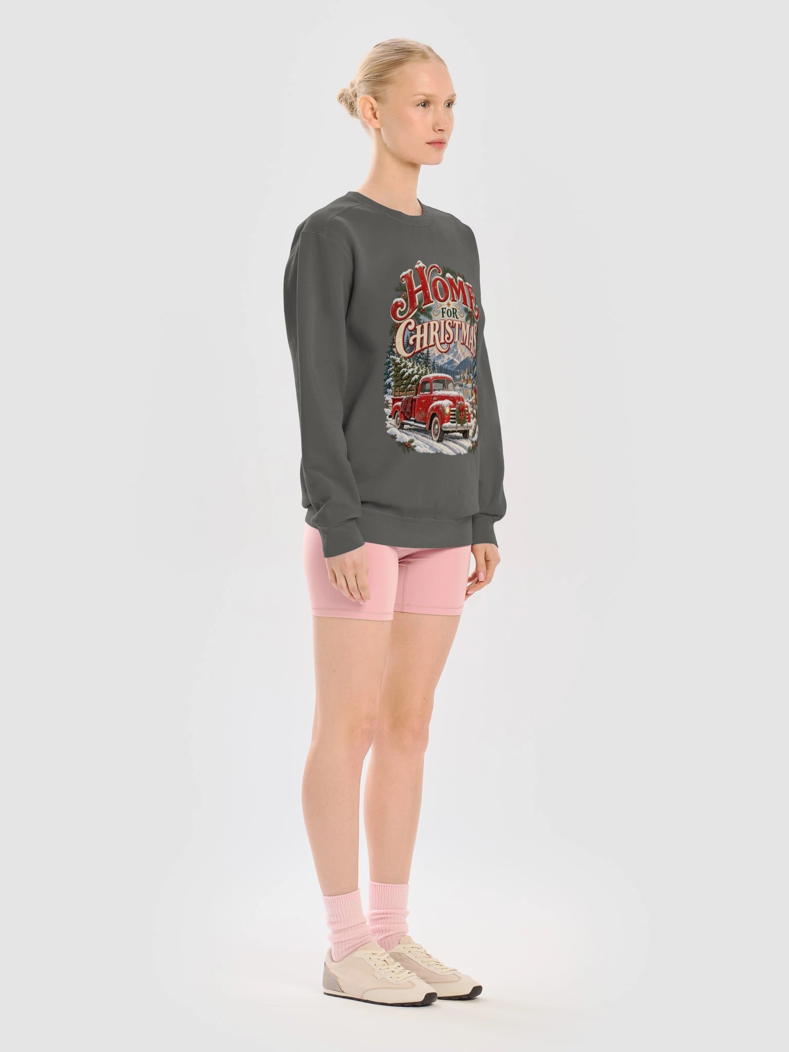Home for Christmas Vintage Truck Crewneck product image (7)