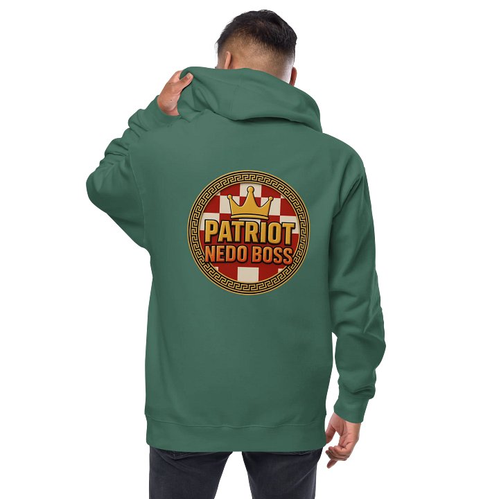 Royal Checkerboard Crown Patriot Nedo Boss Zip-Up Hoodie product image (10)