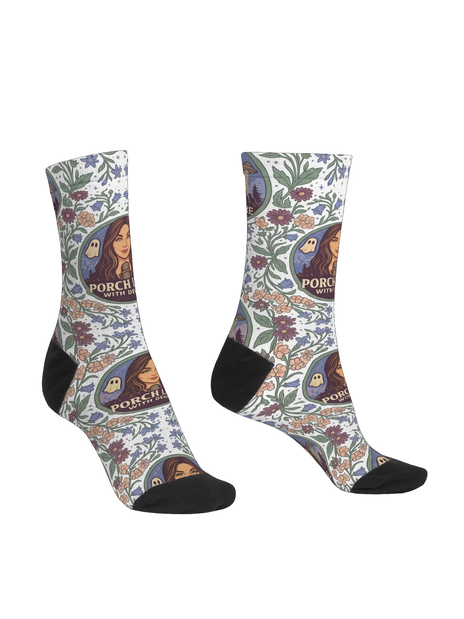 PORCH LORE DEVAN FLORAL SOCKS product image (3)