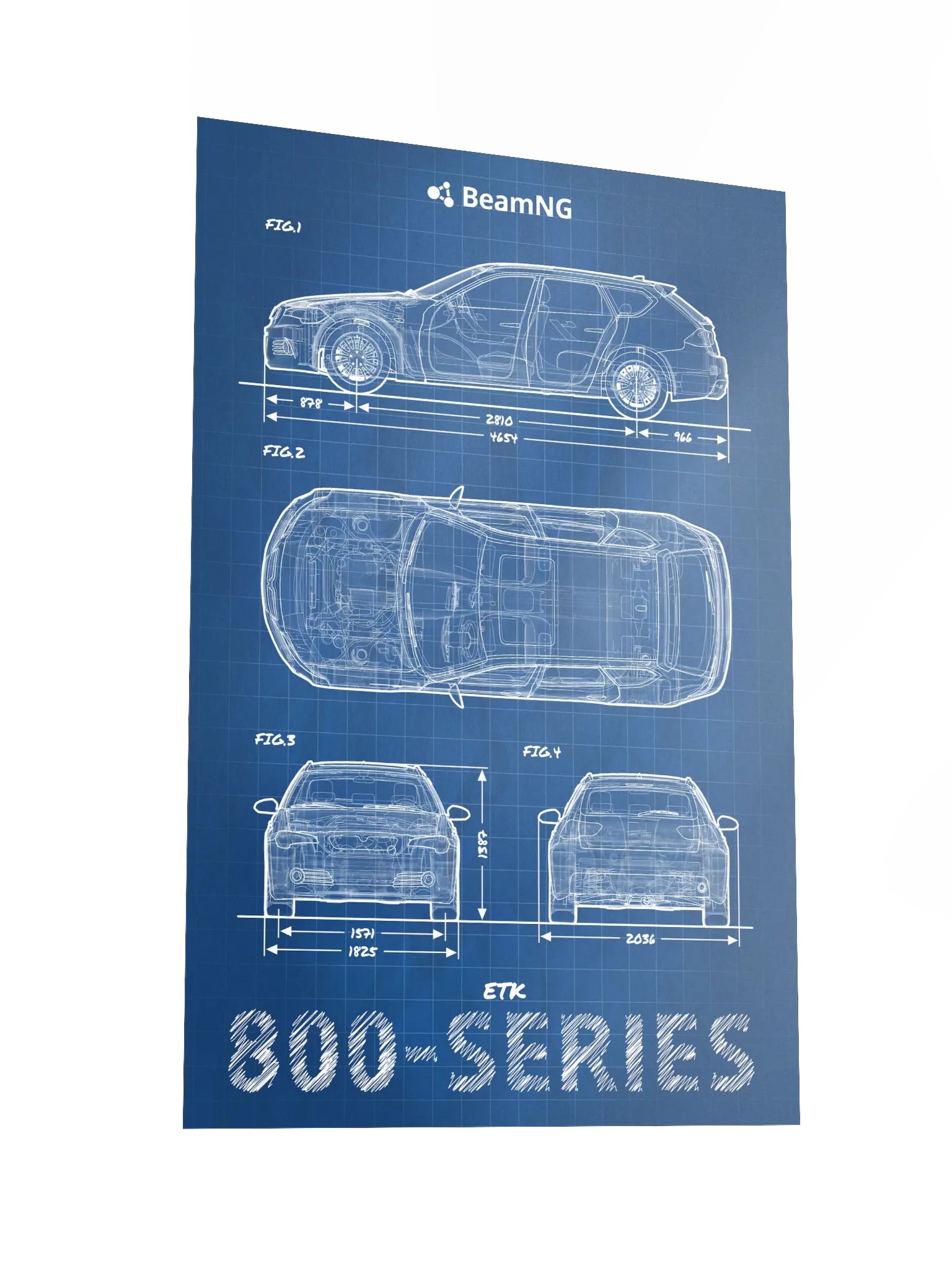 ETK 800-Series Blueprint Poster product image (4)