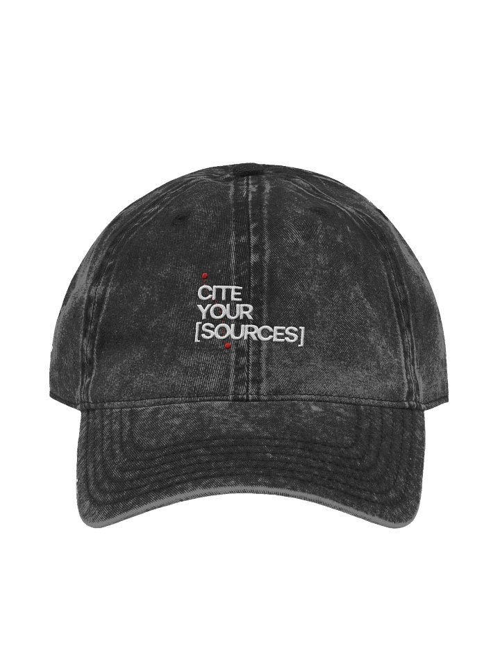 The Cite Your Sources Washed Out Dad Cap product image (1)