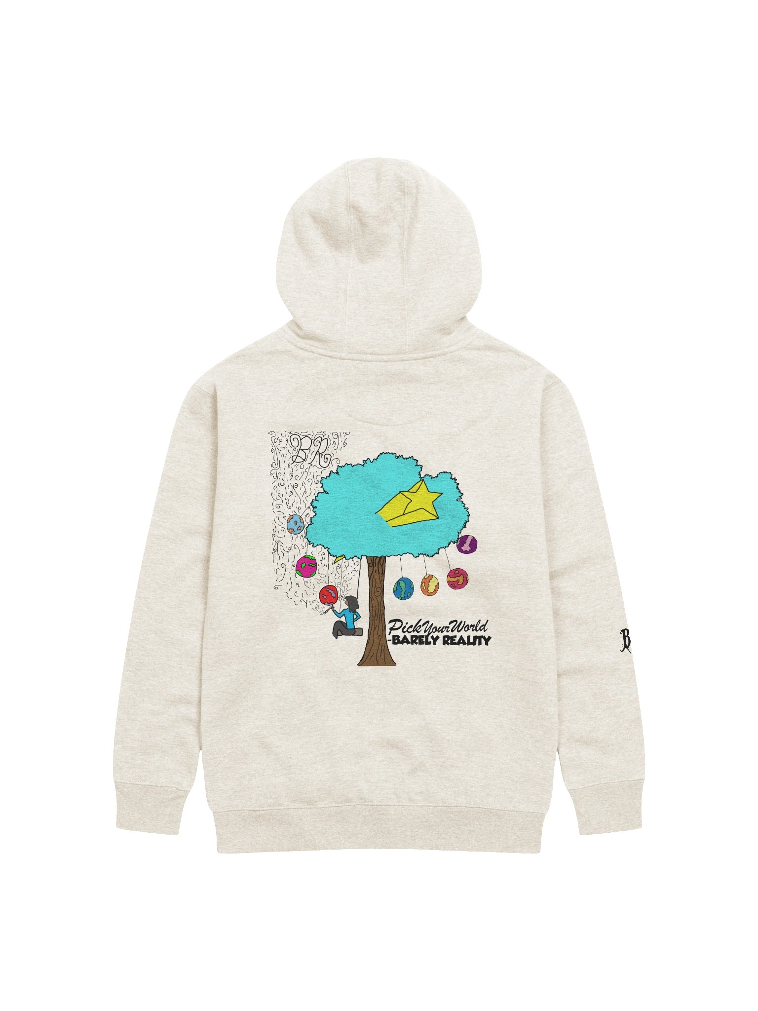 "PICK YOUR WORLD" HOODIE (BL) product image (6)