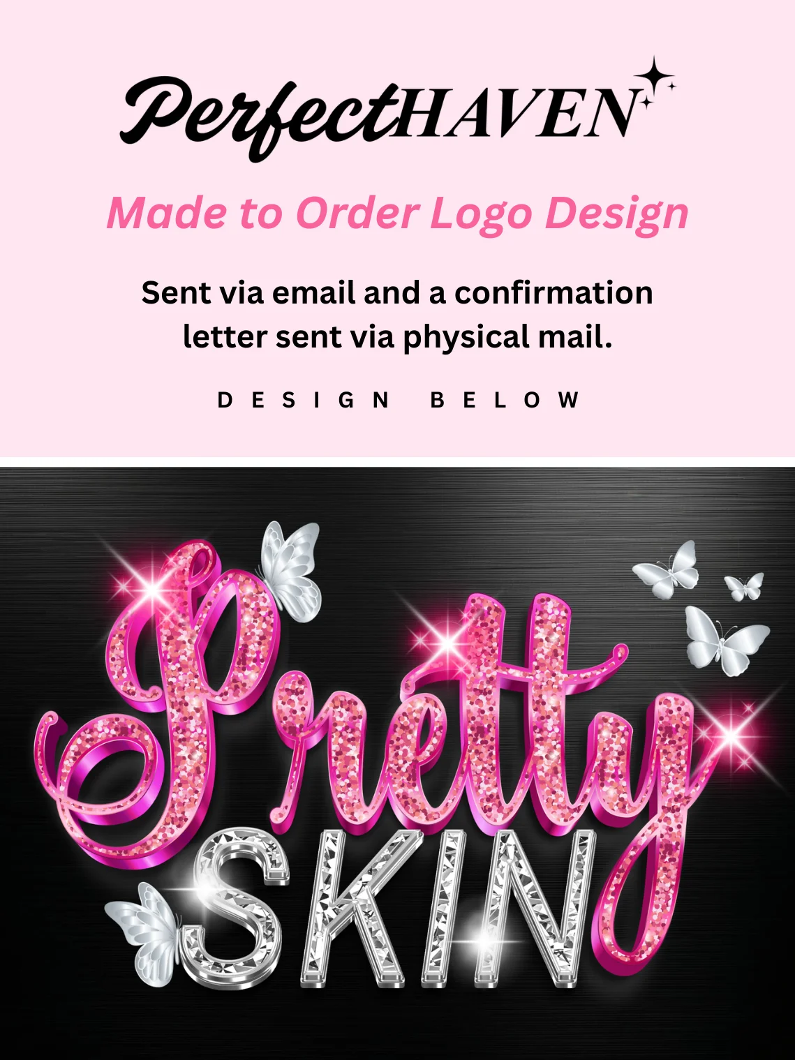 Made to Order Logo Design: Pretty Skin Theme, Customizable product image (2)