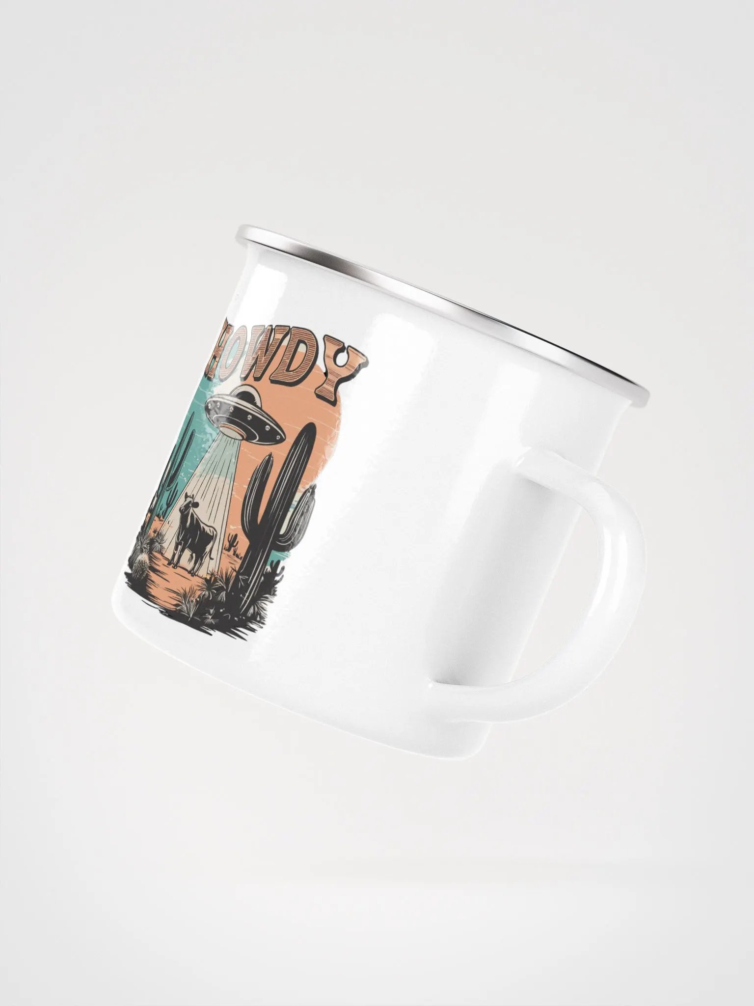 "Howdy-UFO" enamel Mug product image (3)