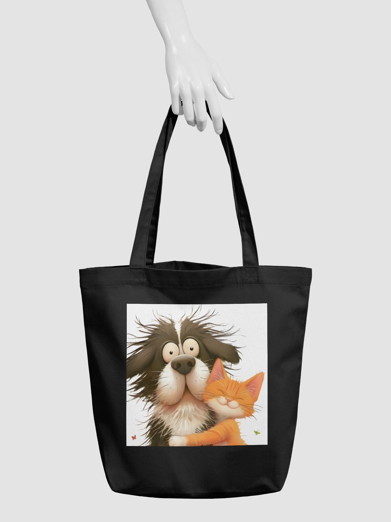 Dog and Kitten Hug Tote Bag product image (5)