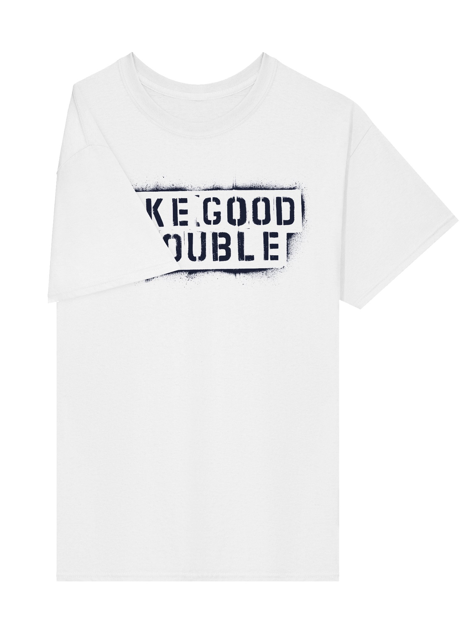 Make Good Trouble Gildan Heavyweight T-Shirt black letters product image (3)