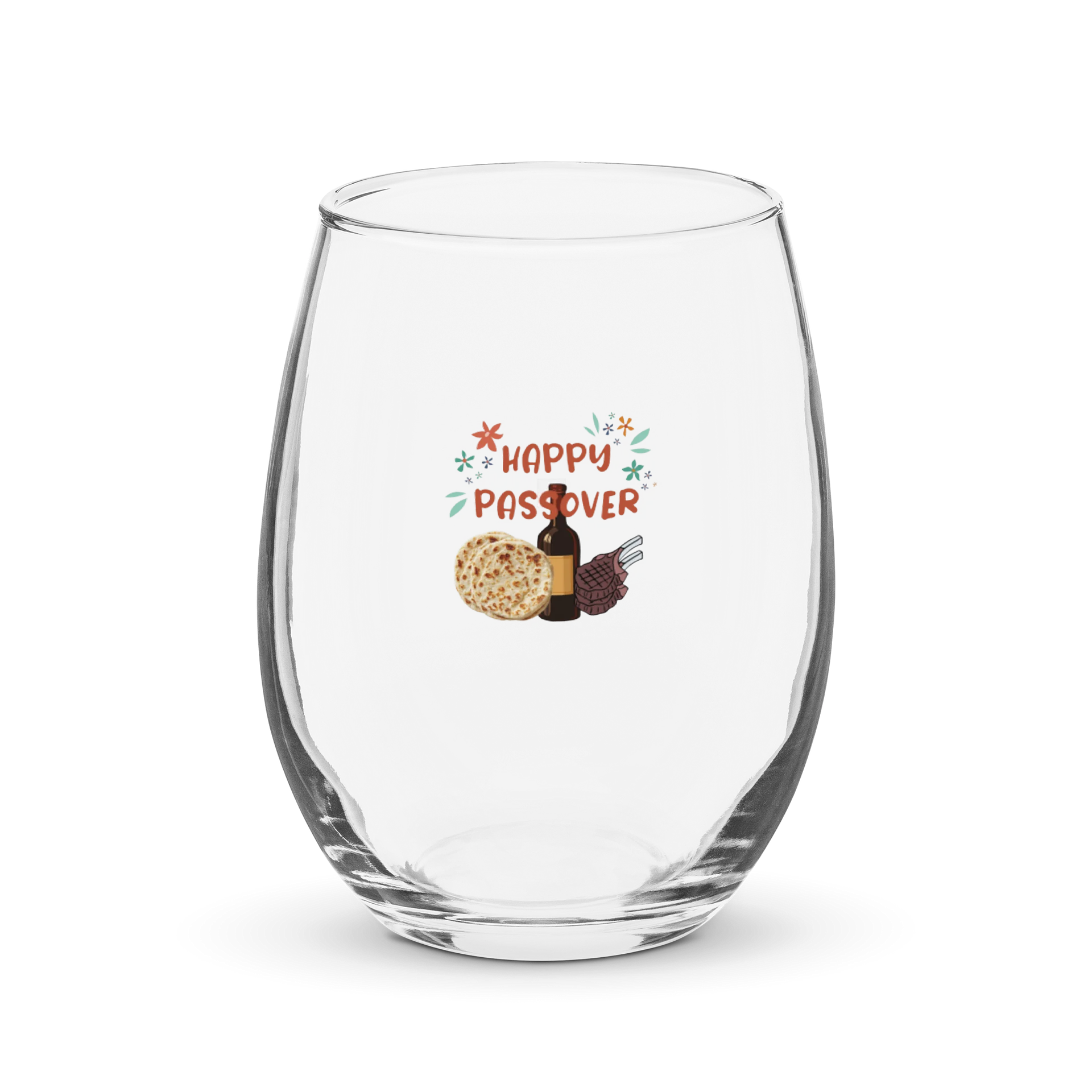 Passover Celebration Stemless Wine Glass product image (1)