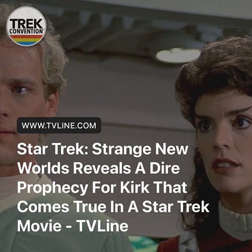 Star Trek: Strange New Worlds Reveals A Dire Prophecy For Kirk That Comes True In A Star Trek Movie 
https://trkcon.in/H6D5SJ...