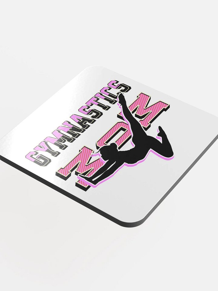 Mom Gymnastics Elegant Silhouette Coaster Set product image (1)