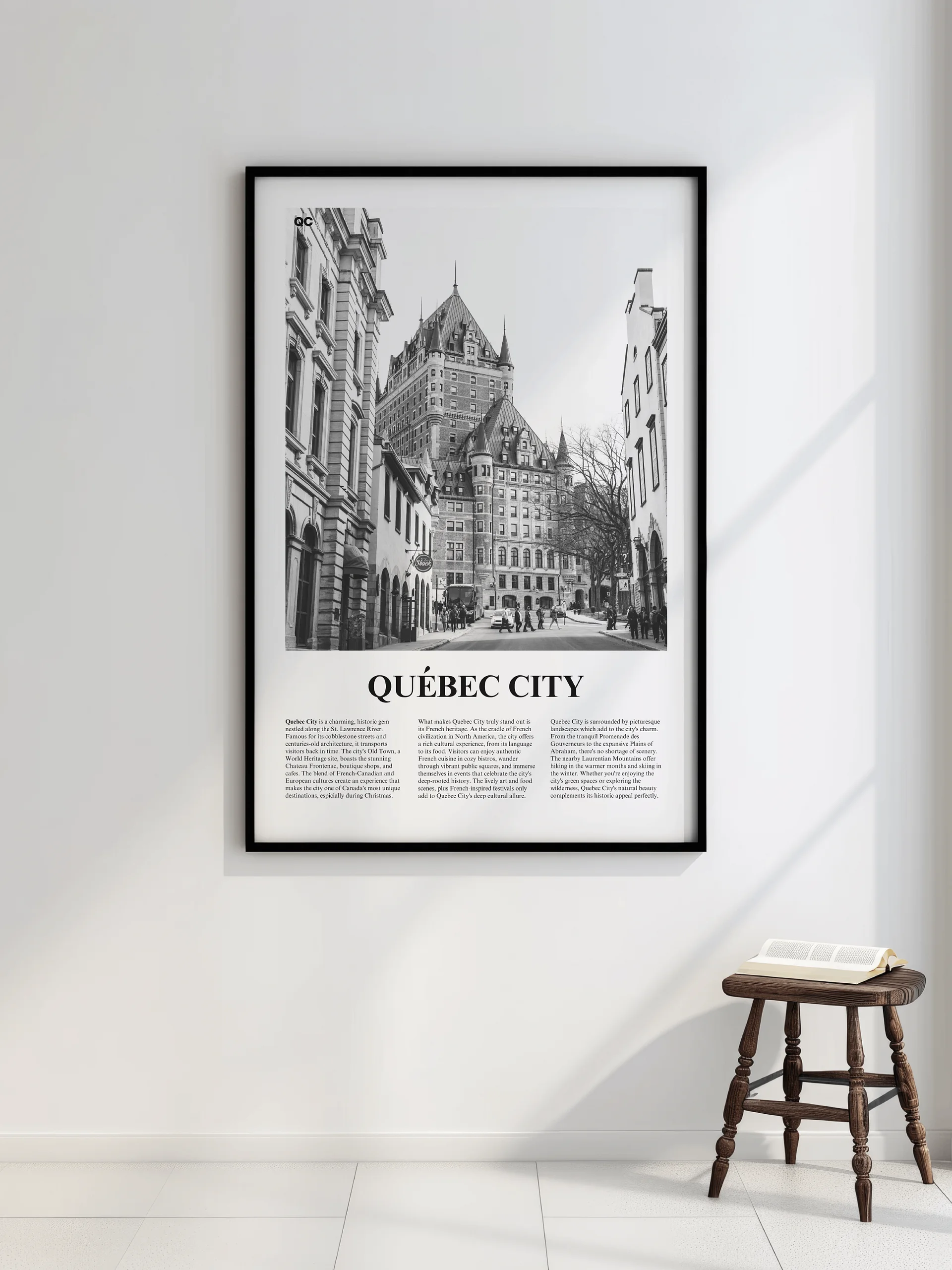 Quebec City 01 Newspaper Poster product image (2)