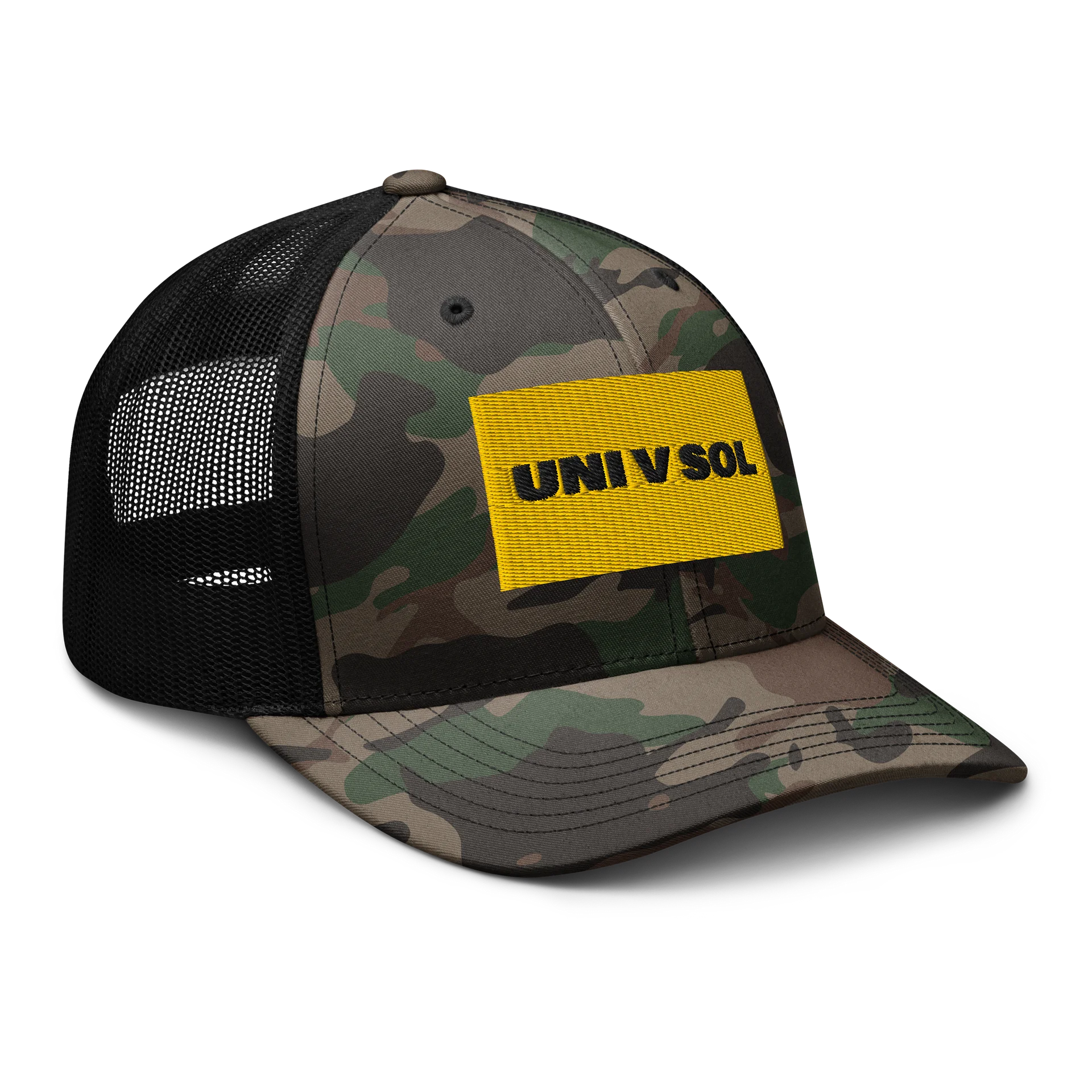 UNI V SOL Classic Camo Trucker Hat product image (6)