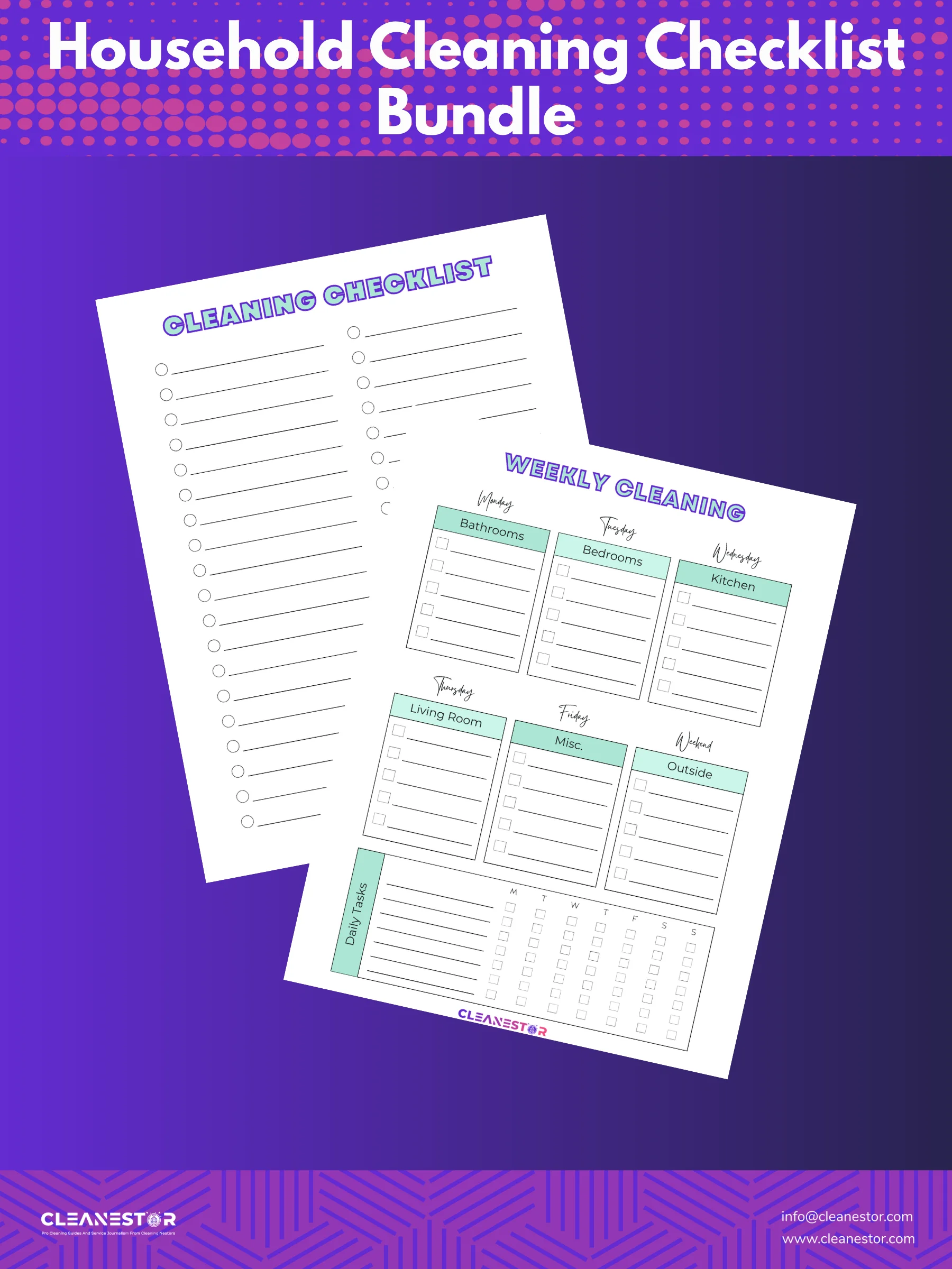 Household Cleaning Checklist Bundle product image (4)