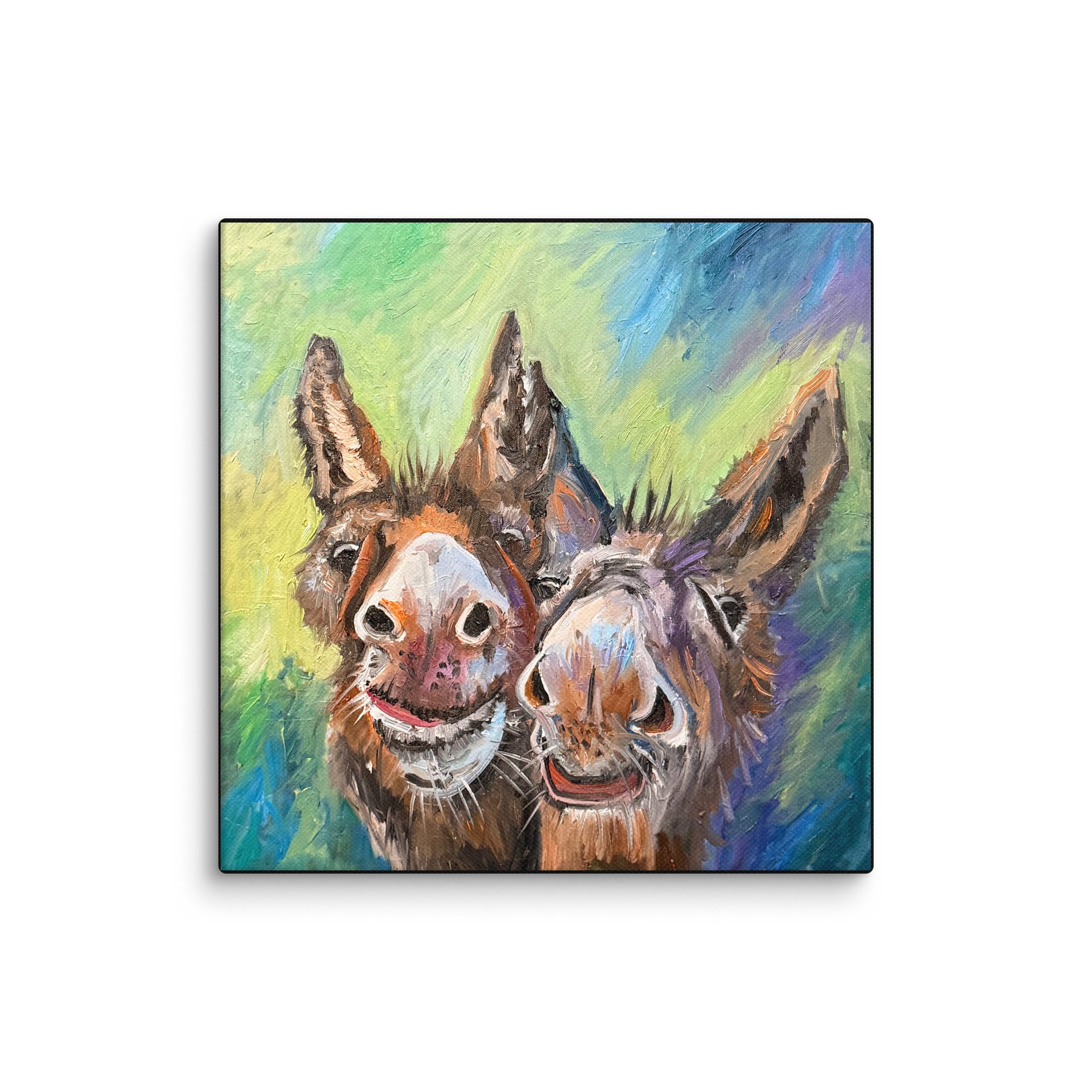 Two Donkeys - Giclee Canvas product image (1)