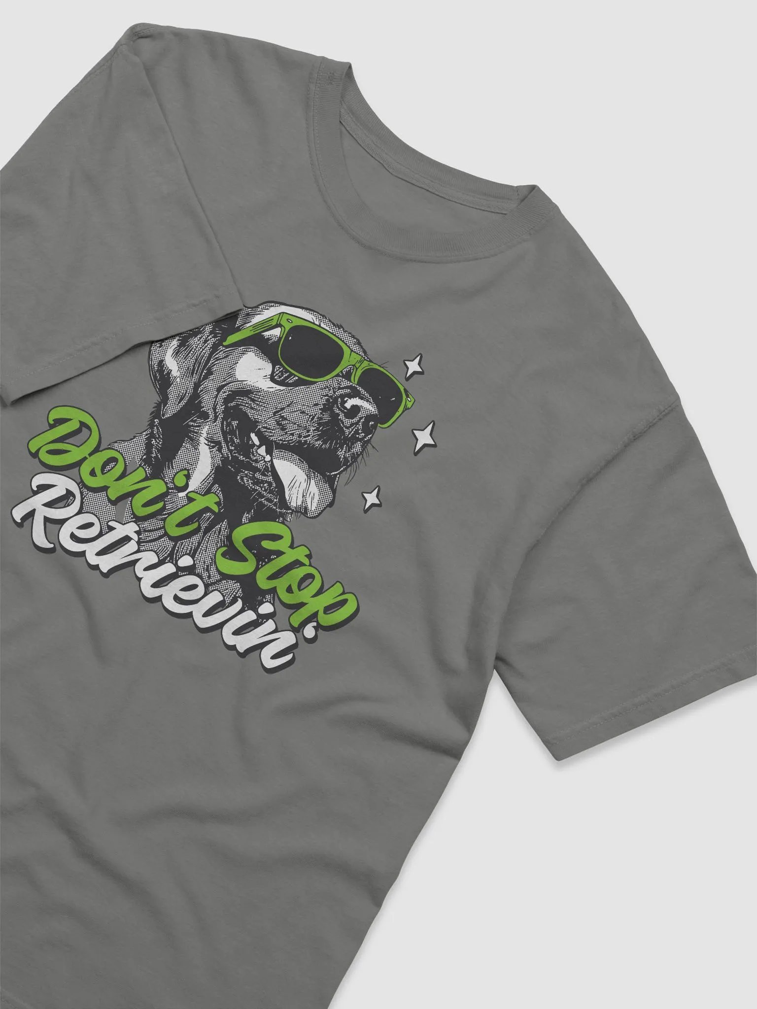 Don't Stop Retrievin' Funny Chesapeake Bay Retriever T-Shirt | Retro Y2K Style Half-Tone Design for Dog Lovers product image (6)